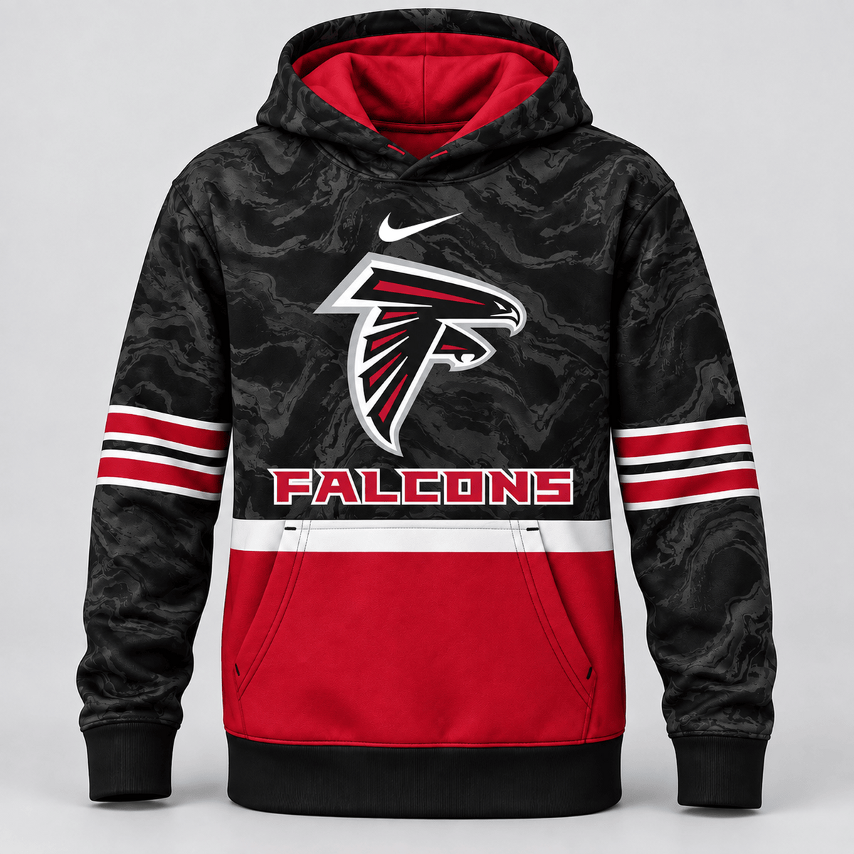 ATL Premium NFL Camo Colorblock Pullover Hoodie
