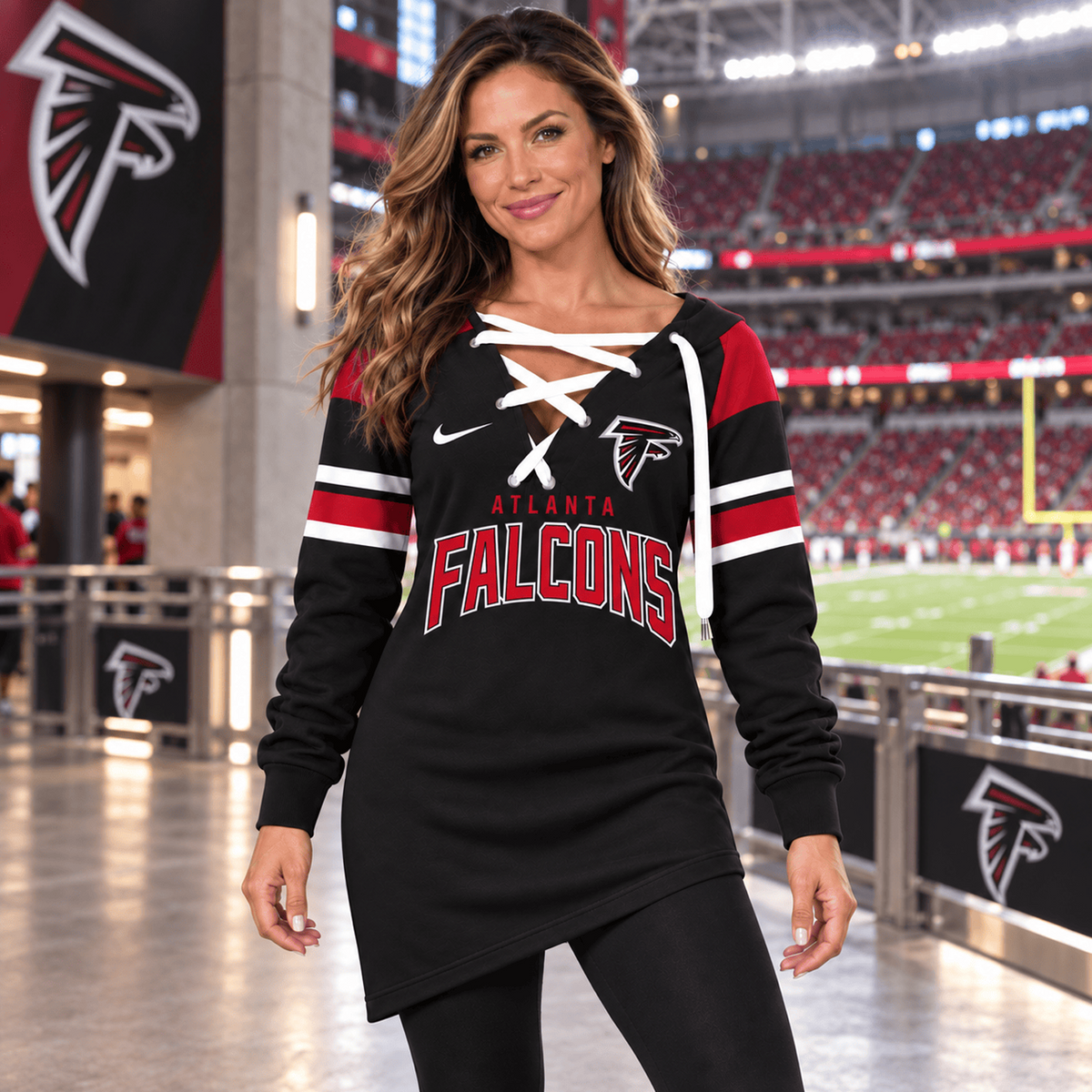 ATL x NFL Game Day Spirit Lace-Up Sweatshirt