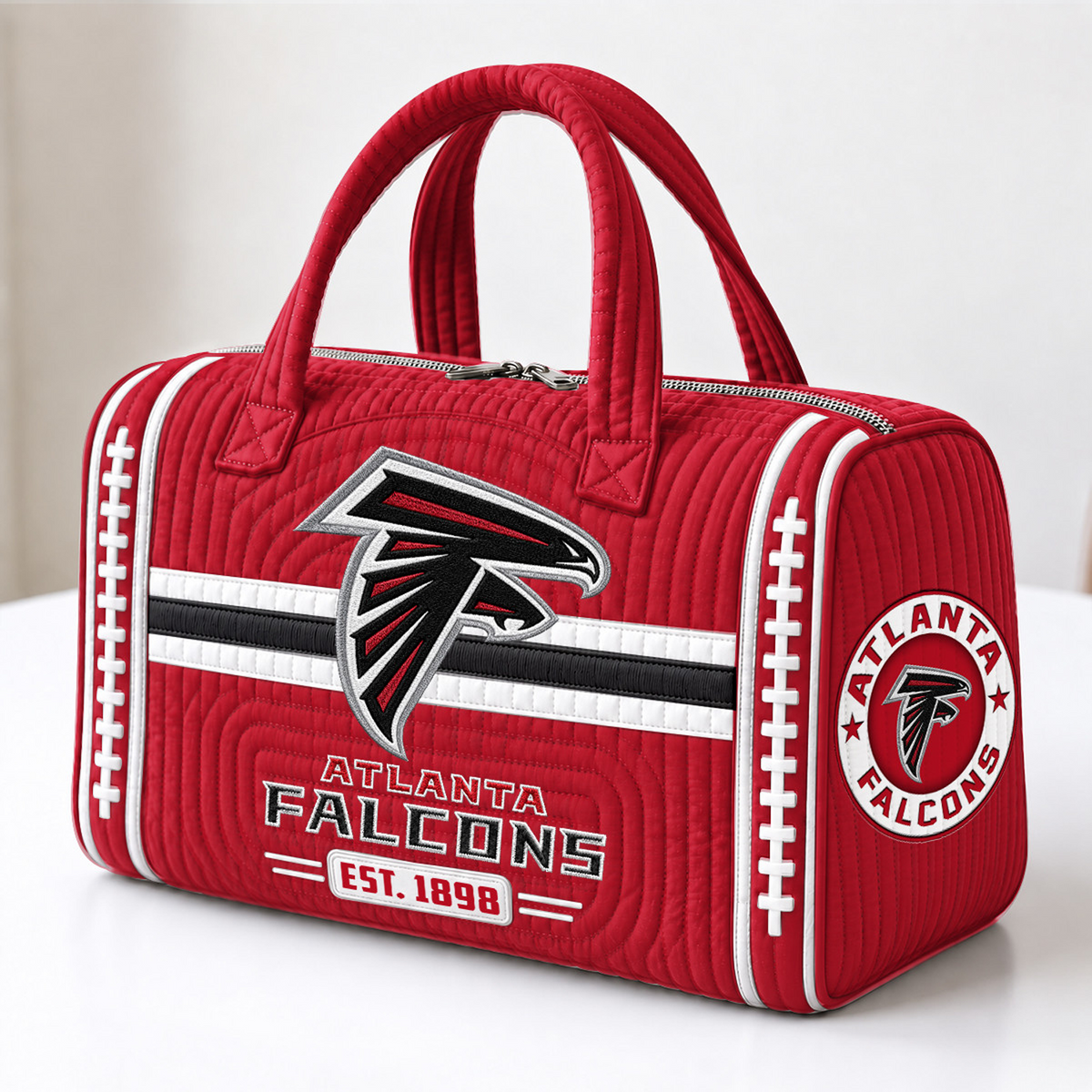 ATL x NFL Quilted Luggage Travel Bag