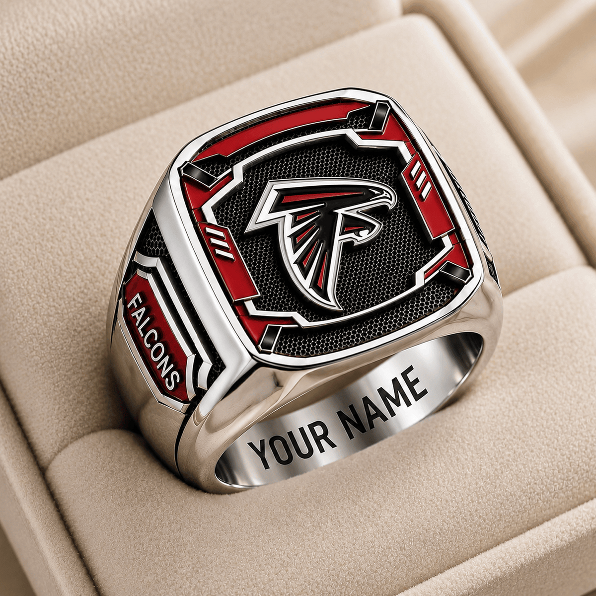 ATL x NFL Special Ring Custom Any Name Gift For Fan Love