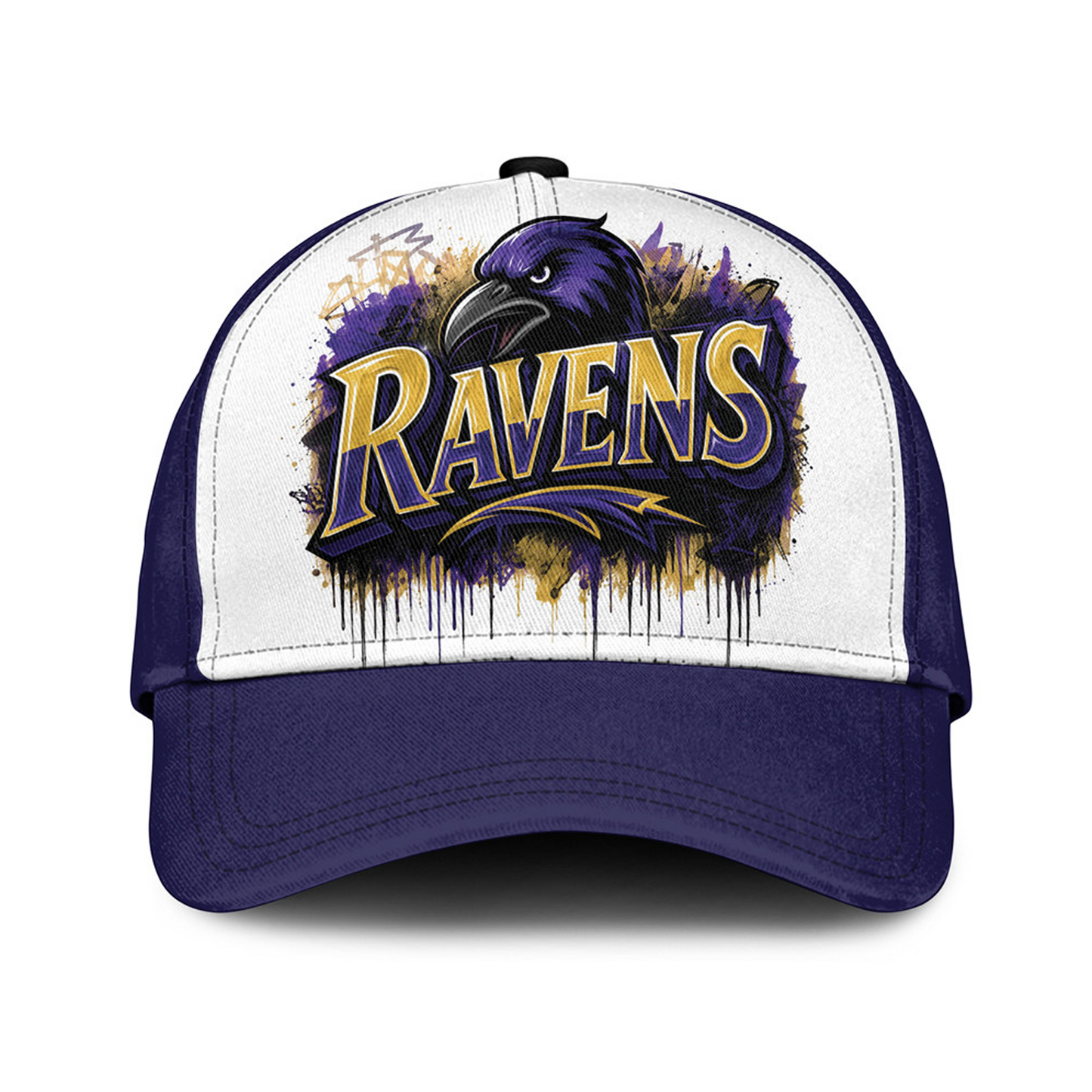 BAL x NFL Premium Custom Graffiti Team Cap