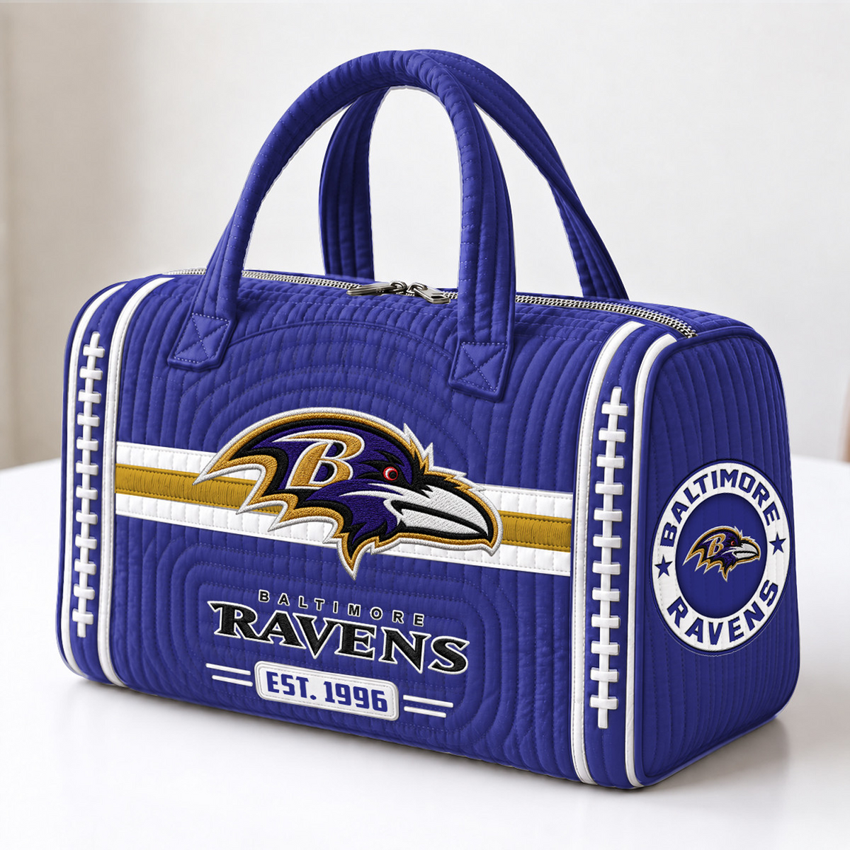 BAL x NFL Quilted Luggage Travel Bag