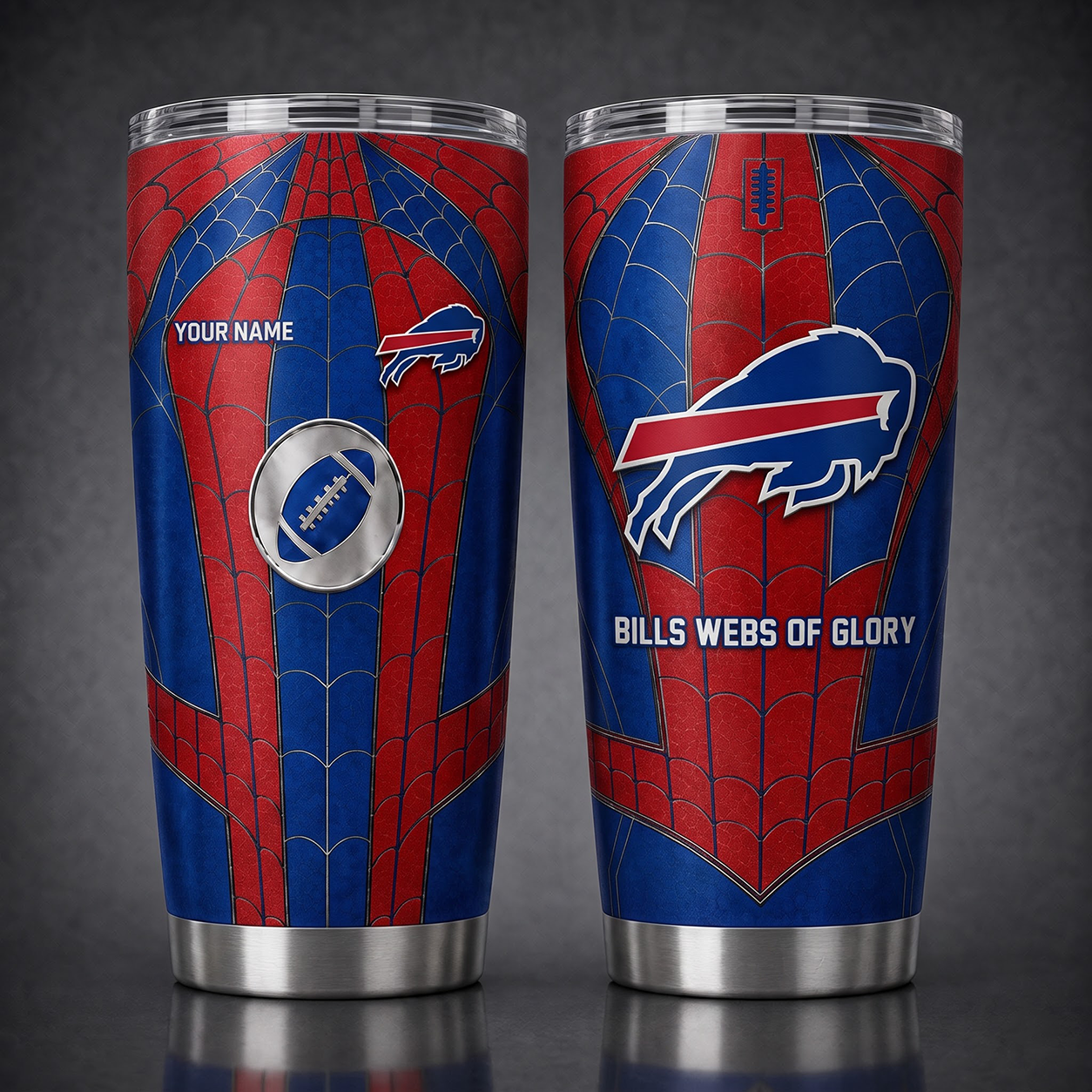 BB NFL x Spider Premium Classic Tumbler Limited Edition Gift for Football Fans