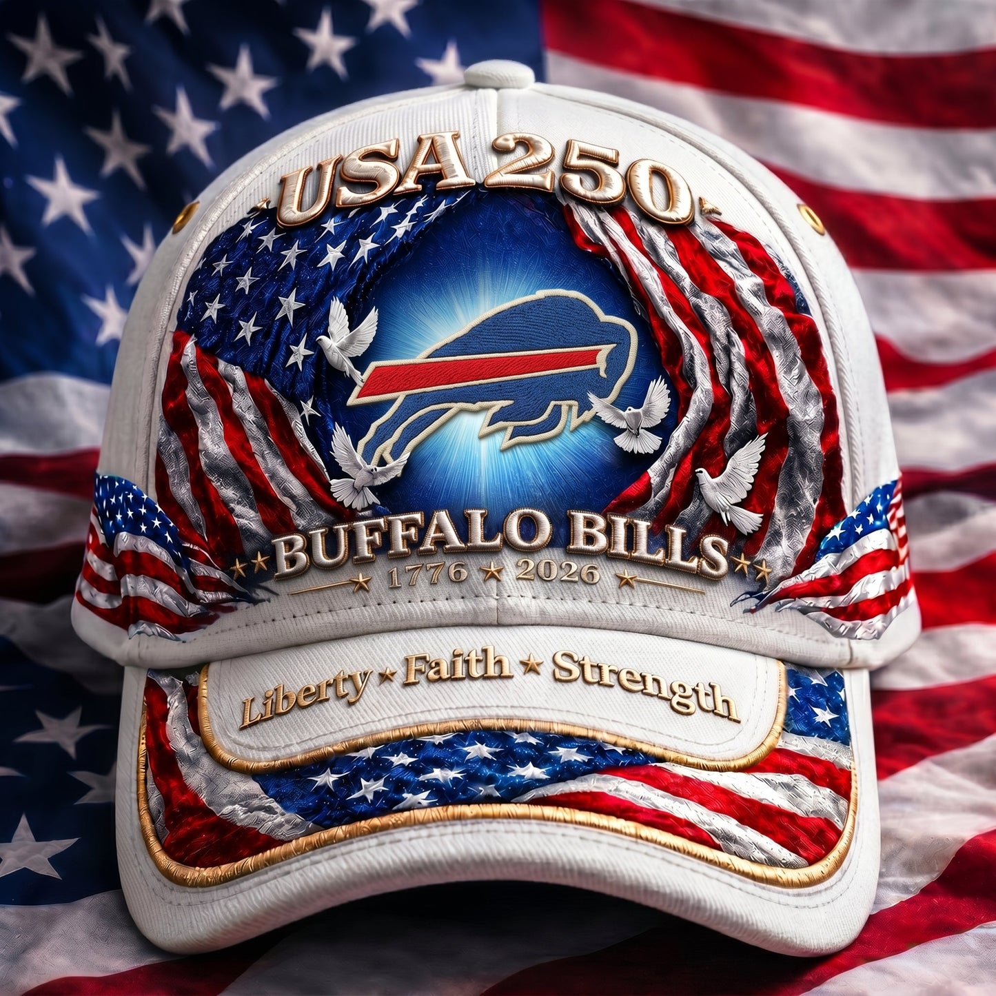 Premium NFL x BB 250 Years Anniversary Of Freedom Cap 220626