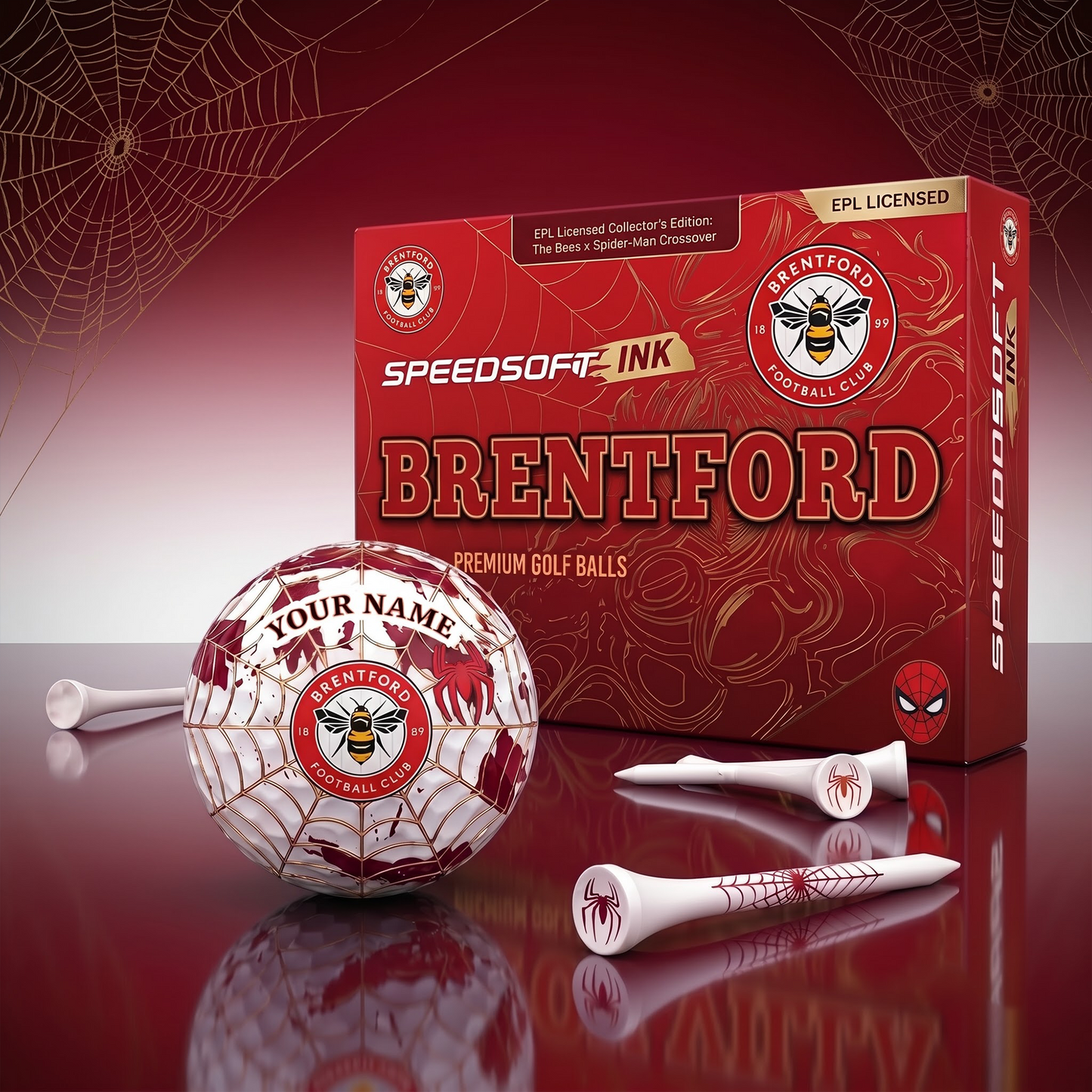 BRE X PREMIUM EPL SPIDER EDITION SPEEDSOFT GOLF BALL SET
