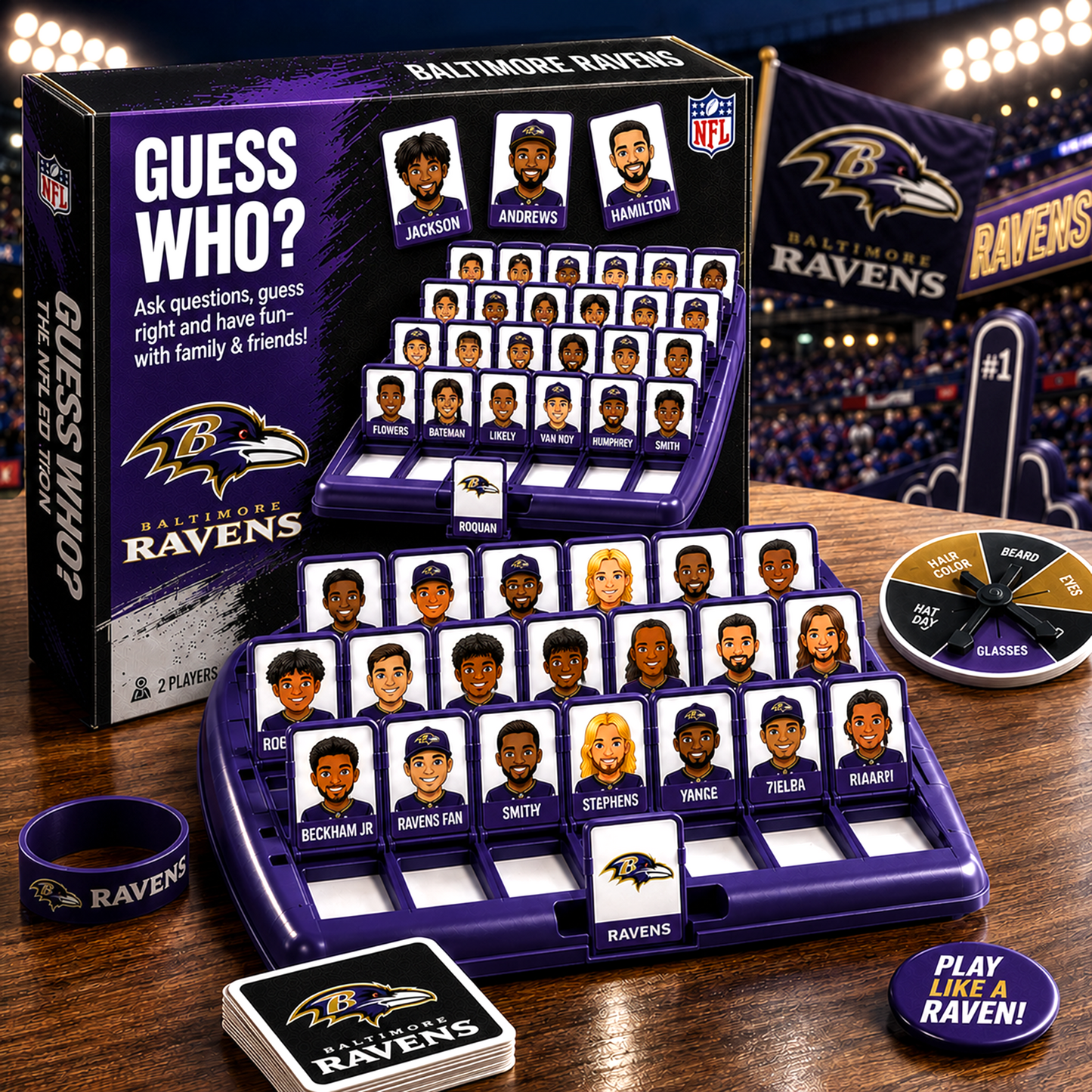 BR_NFL ELITE FAN GUESS WHO BOARD GAME – COLLECTOR EDITION