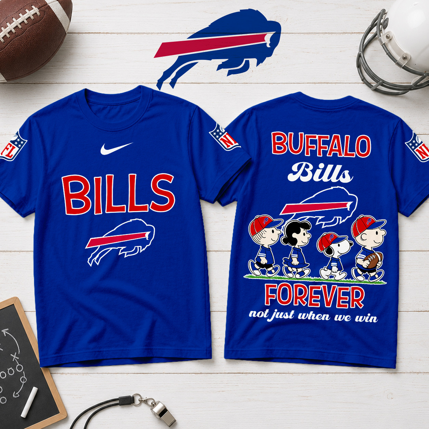 BUF x NFL Forever – Peanuts Football Fan 3D Shirt 2007