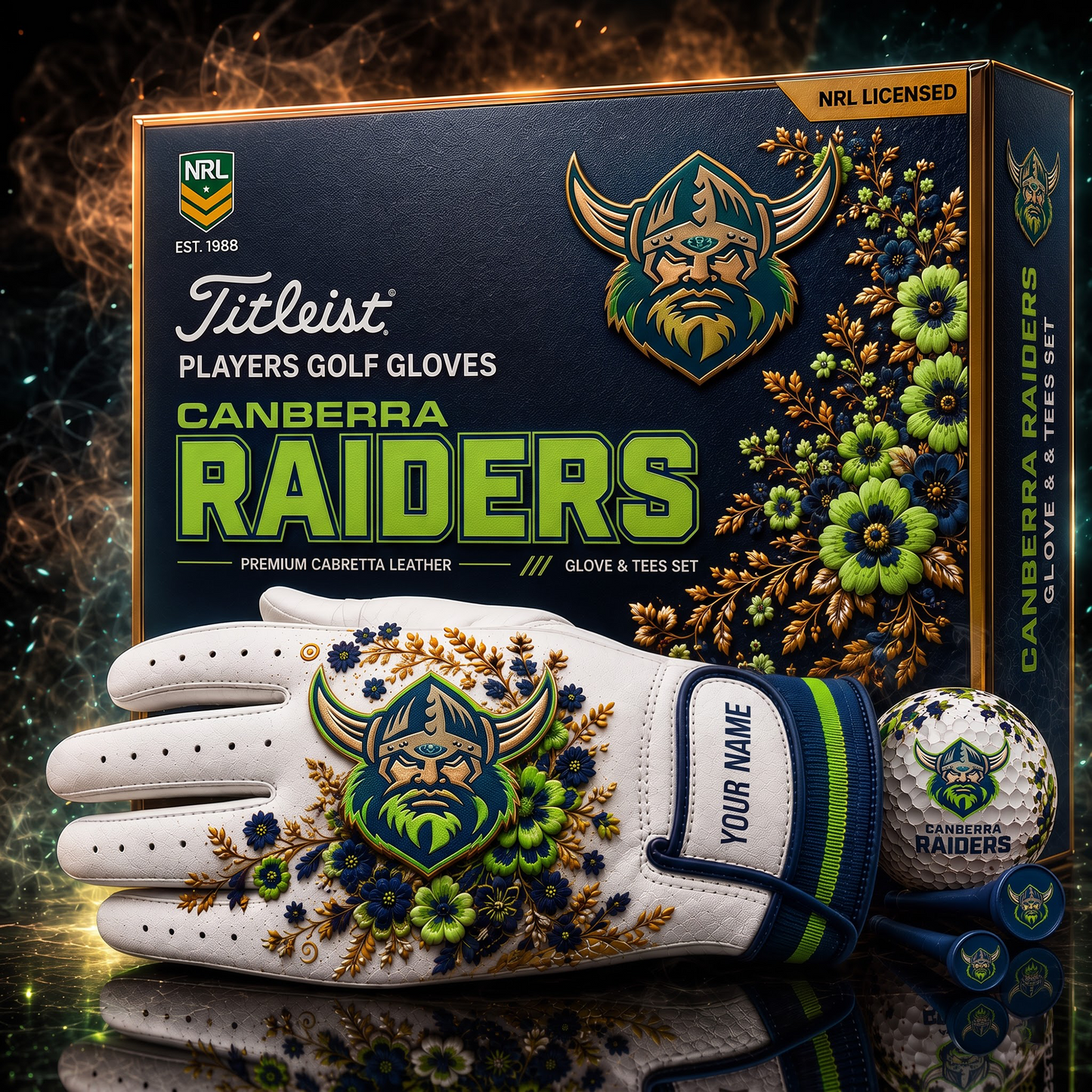 CAN X NRL LUXURY PLAYERS GOLF GLOVE GIFT SET V2