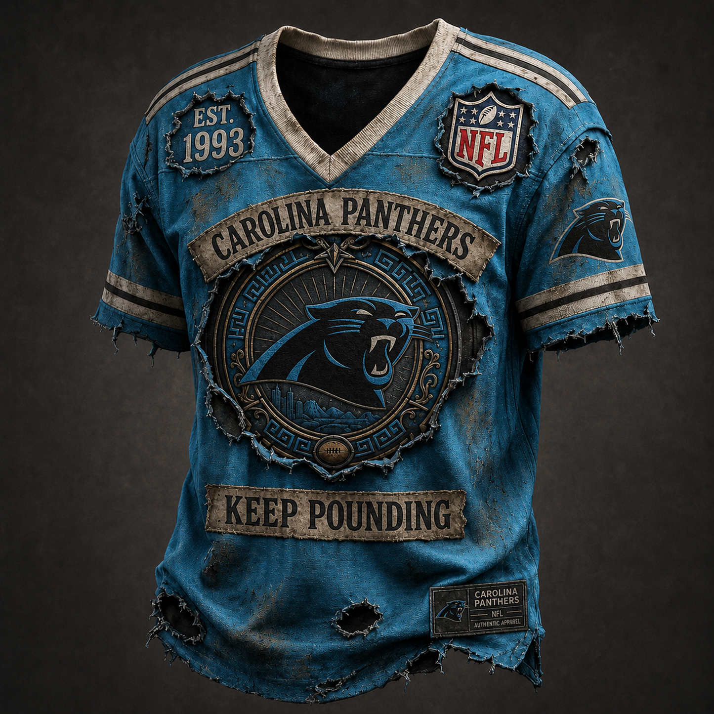CAR X NFL Exclusive V-Neck T-Shirt 2007