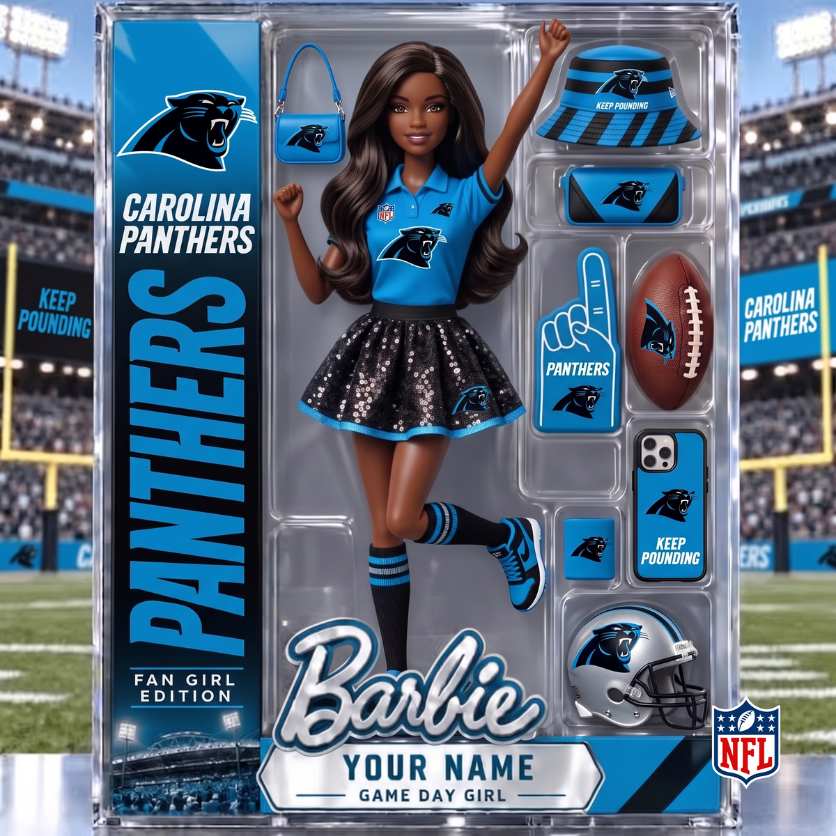 CAR x NFL Barbie Limited Acrylic Block Plaque
