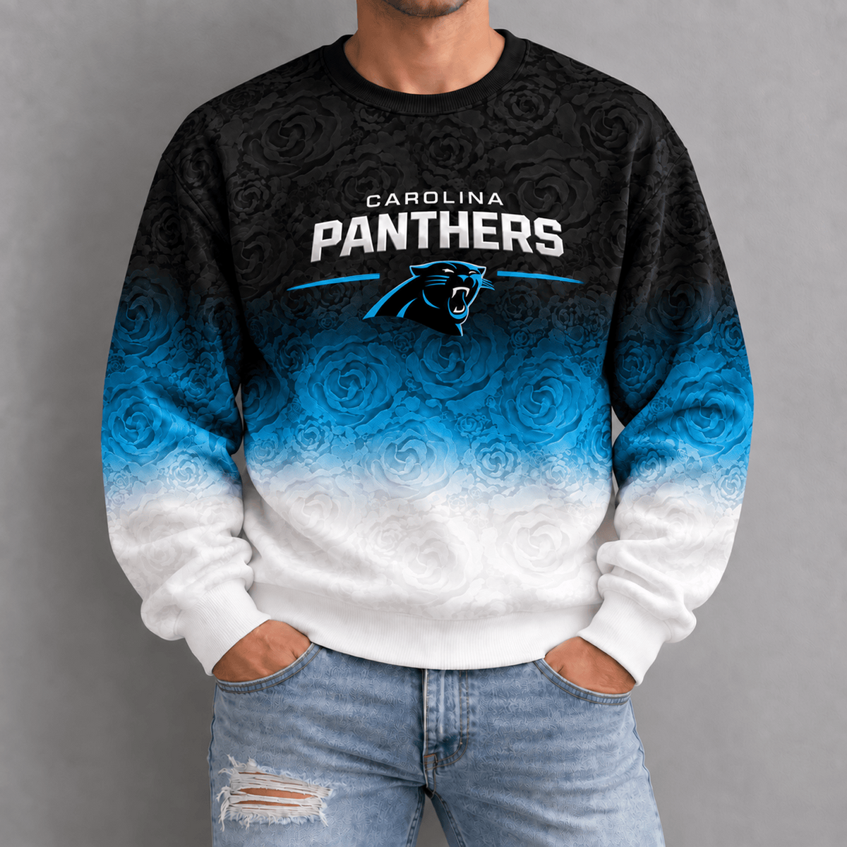 CAR x NFL Embossed Rose Ombre Sweatshirt