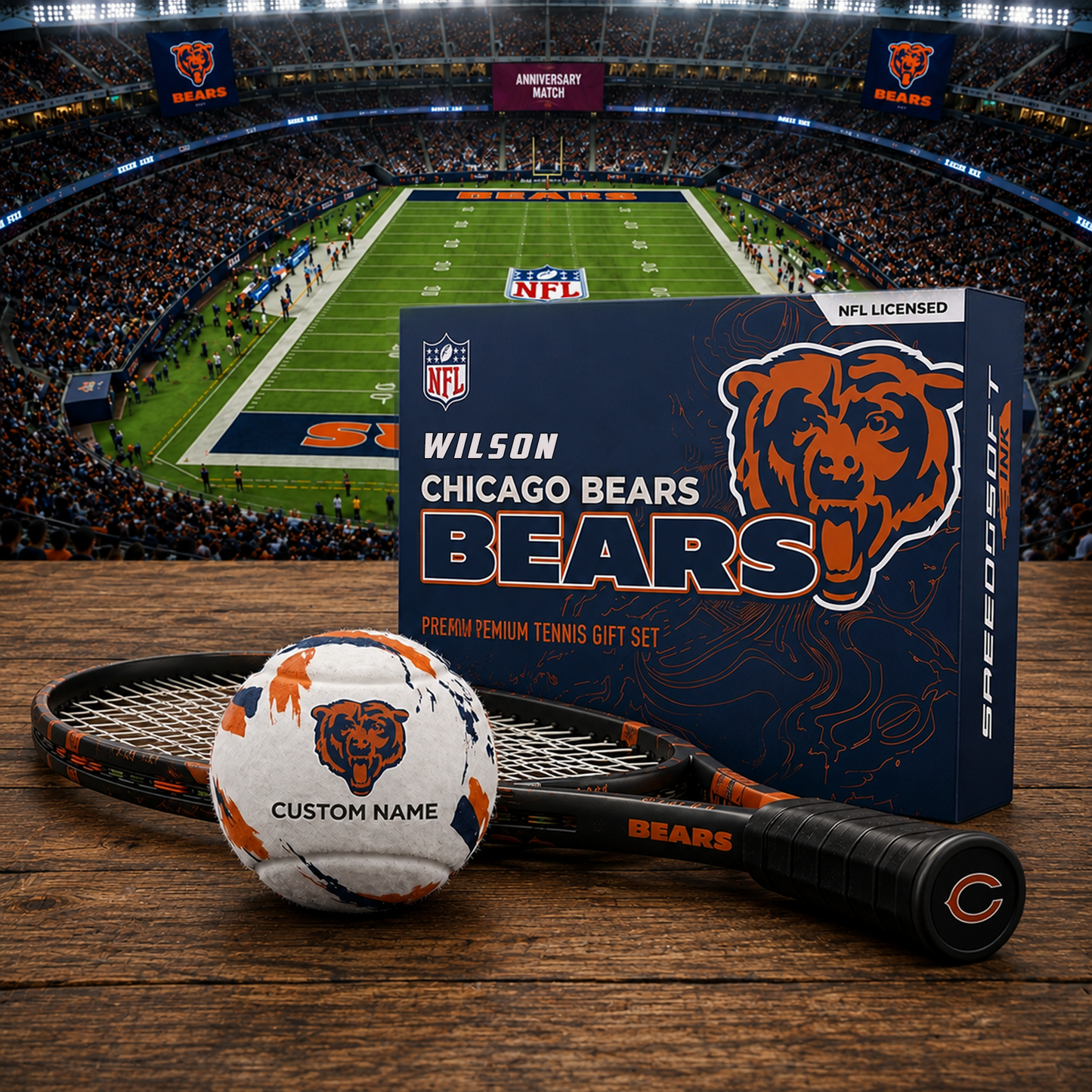 CB_PREMIUM NFL EXCLUSIVE PERSONALIZED TENNIS BALL SET LIMITED EDTION