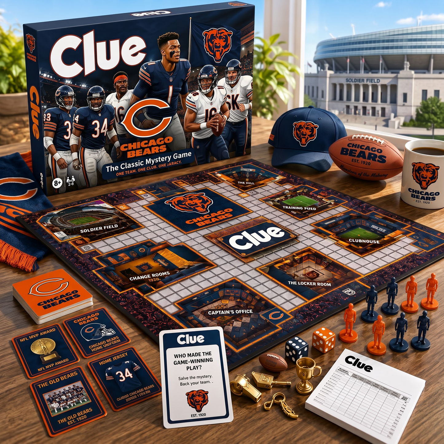 CHI X NFL THE MATCHDAY MYSTERY – PREMIUM COLLECTOR BOARD GAME