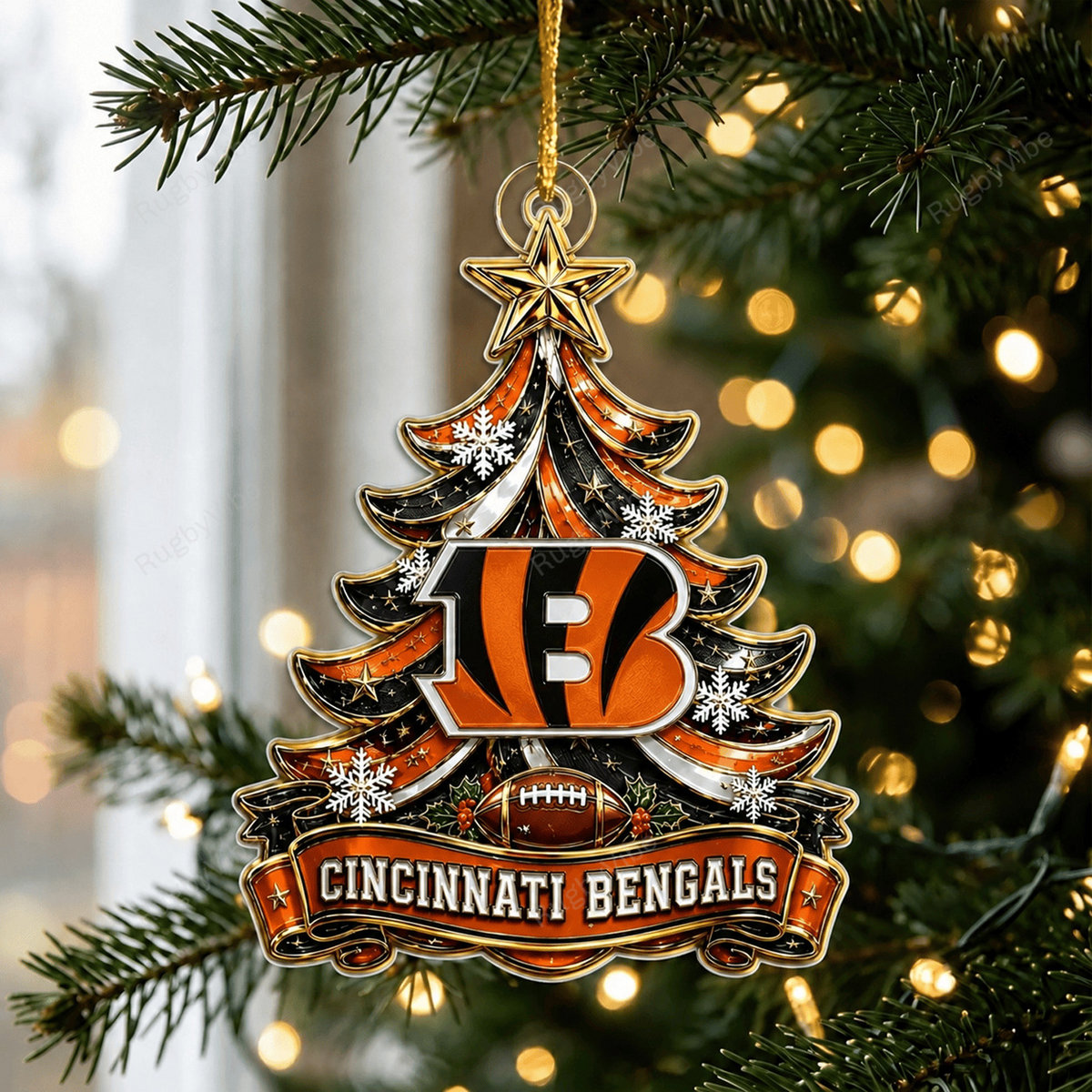 CIN x NFL Acrylic Irregular Pendant