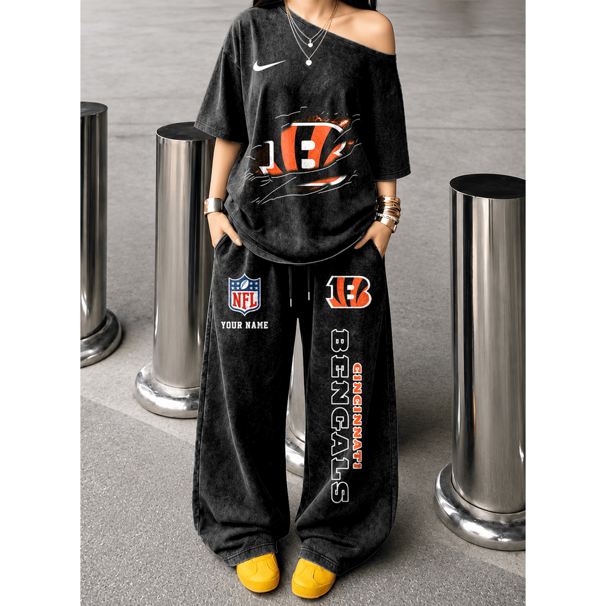 CIN x NFL Relaxed Fit Two Piece Sportswear Set