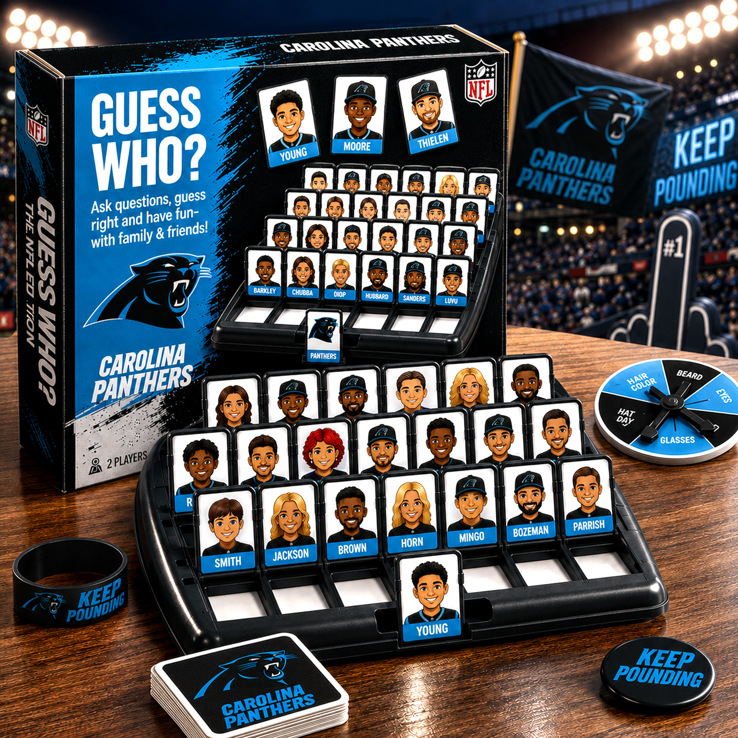 CP_NFL ELITE FAN GUESS WHO BOARD GAME – COLLECTOR EDITION