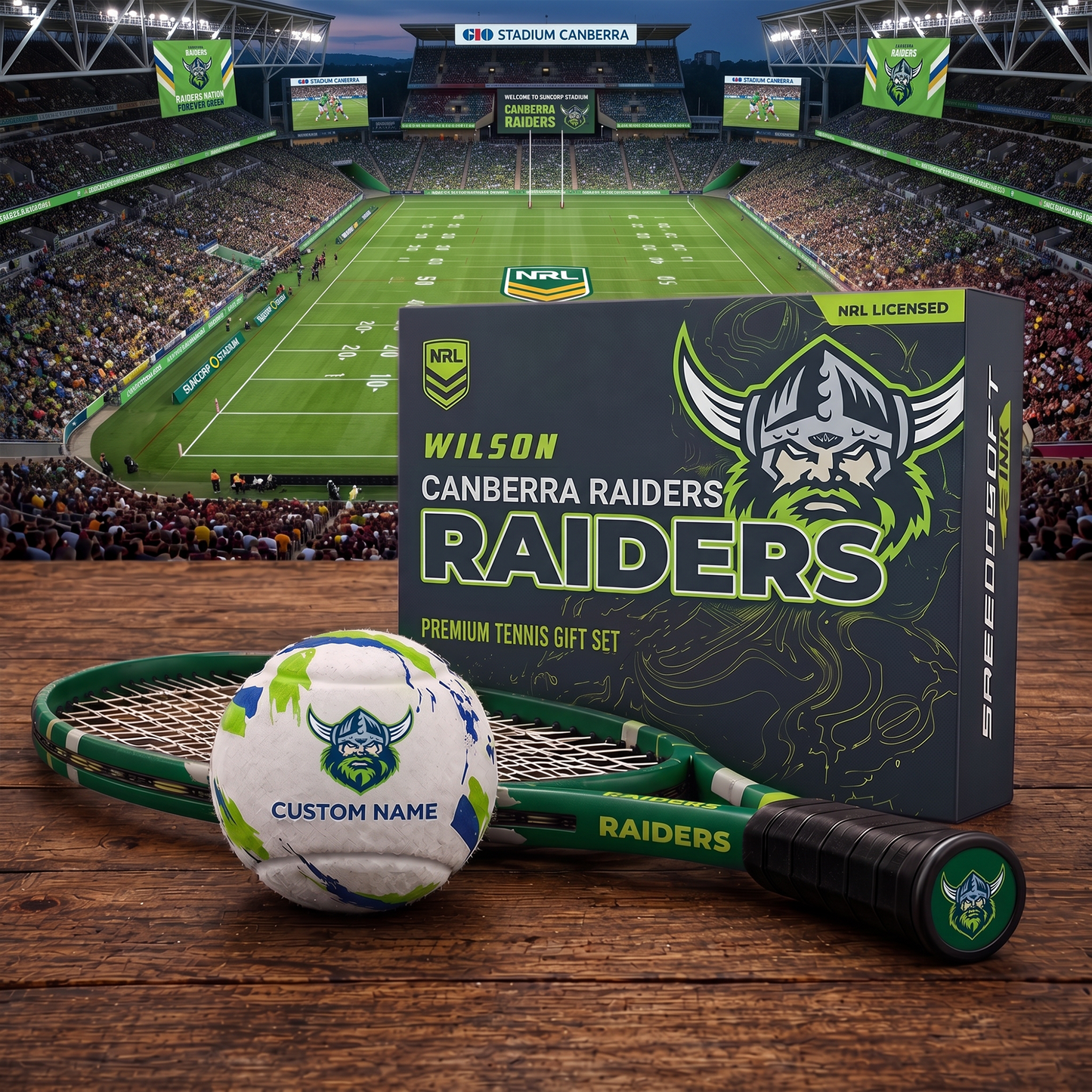 CR_PREMIUM NRL EXCLUSIVE PERSONALIZED TENNIS BALL SET LIMITED EDTION