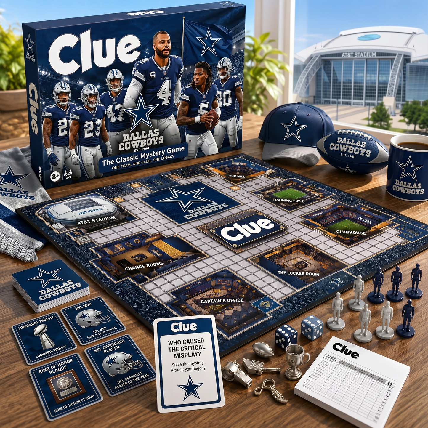 DAL X NFL THE MATCHDAY MYSTERY – PREMIUM COLLECTOR BOARD GAME