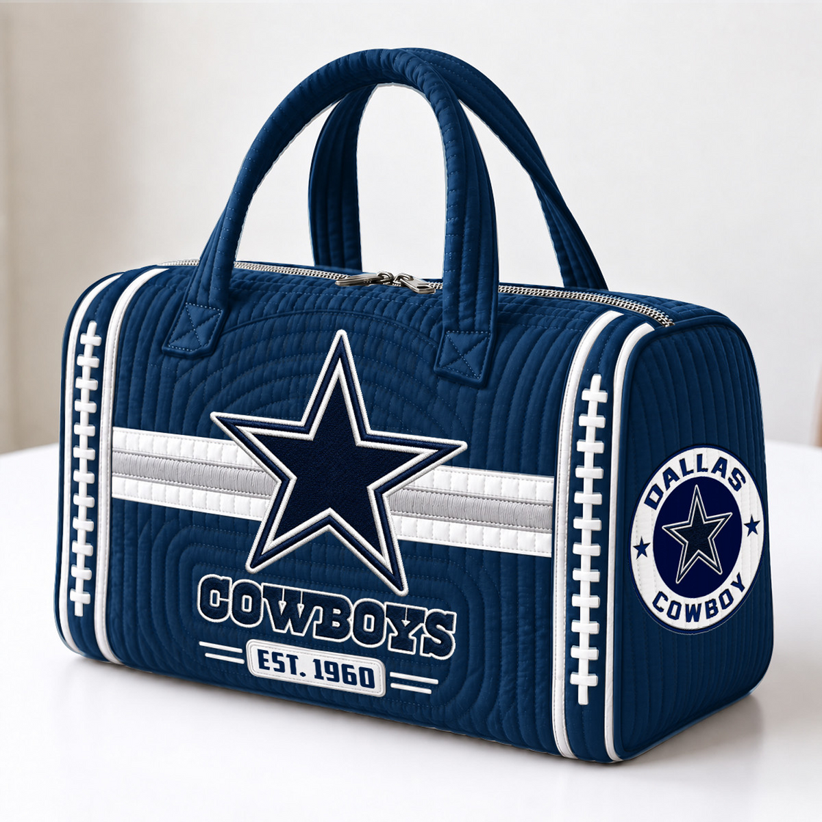 DAL x NFL Quilted Luggage Travel Bag
