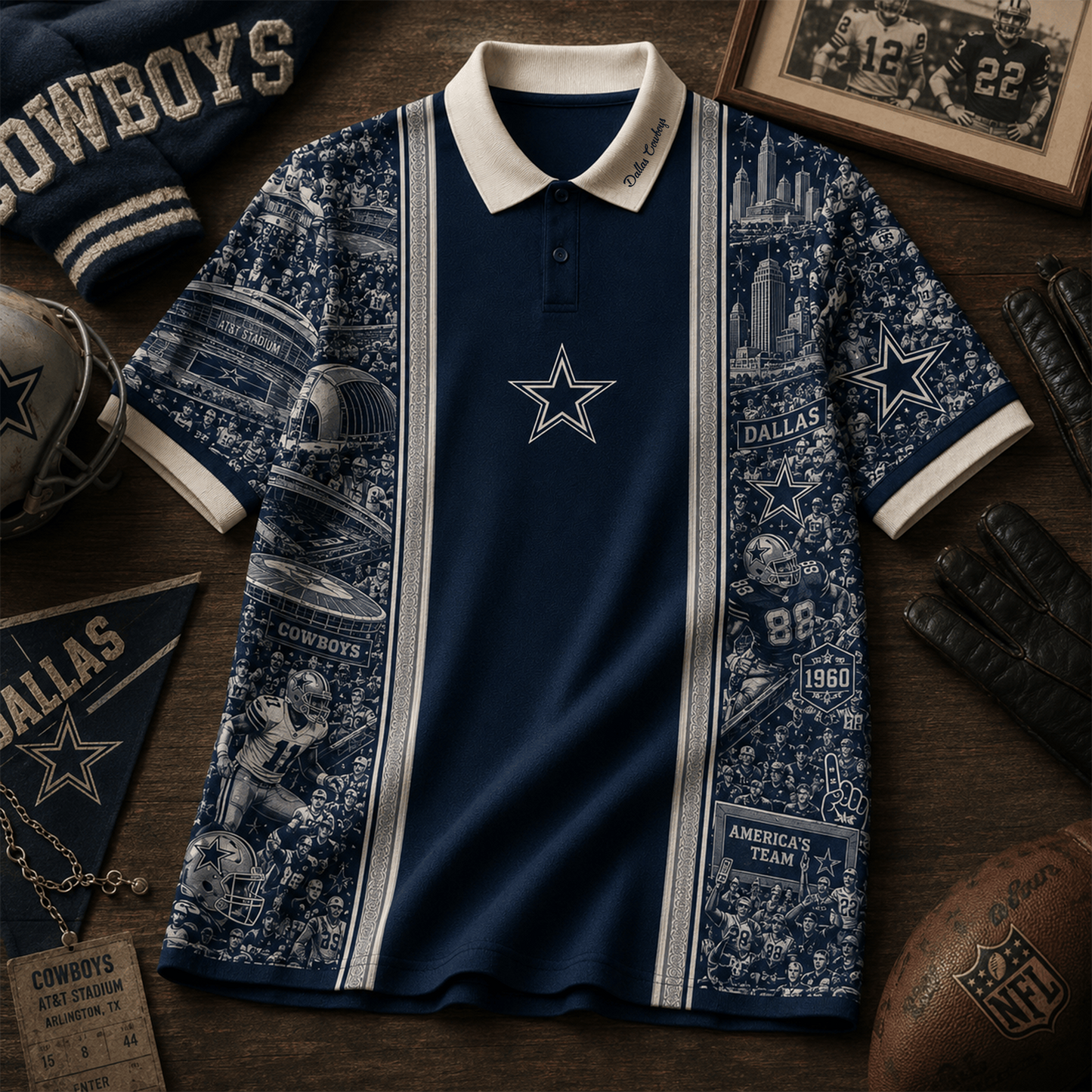 DC_NFL Heritage Polo Shirt Gifts For Fan - Limited Edition