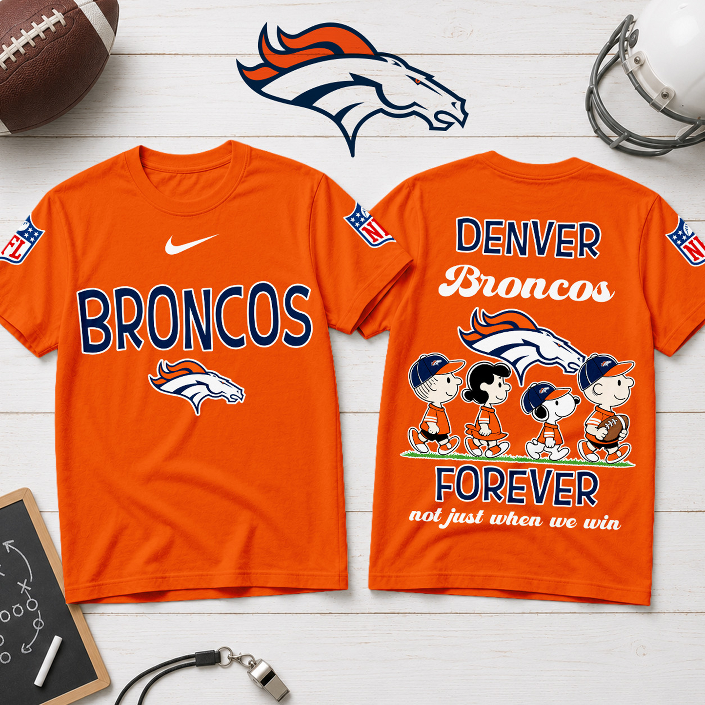 DEN x NFL Forever – Peanuts Football Fan 3D Shirt 2007