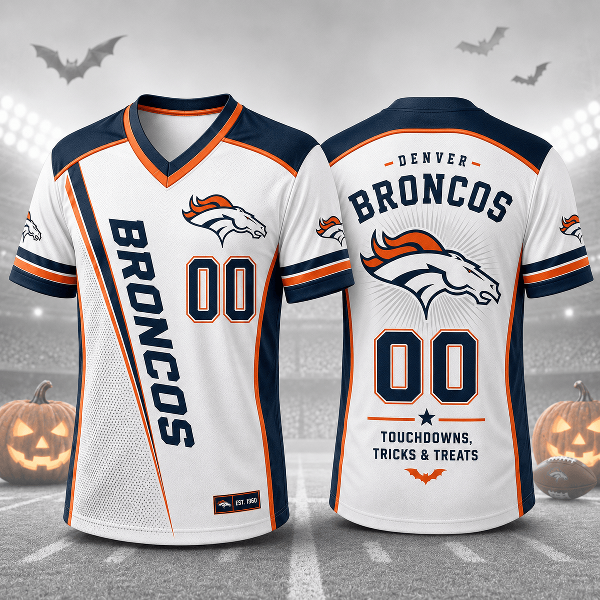 DEN x NFL Premium Halloween Game Night NFL V-Neck