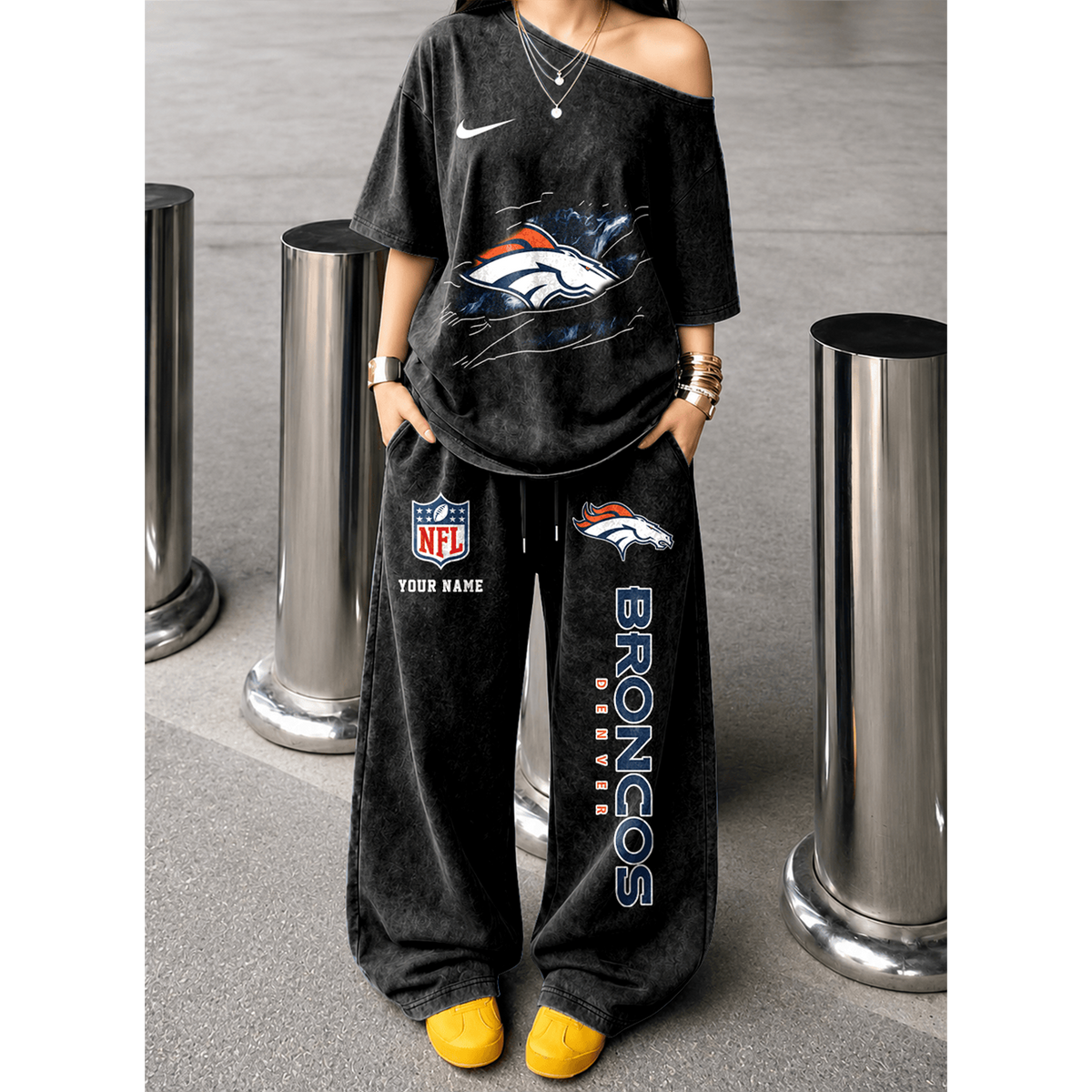 DEN x NFL Relaxed Fit Two Piece Sportswear Set