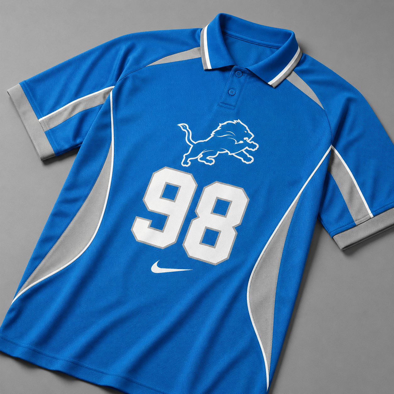 DL Premium NFL Custom Number Sports Style Polo Shirt