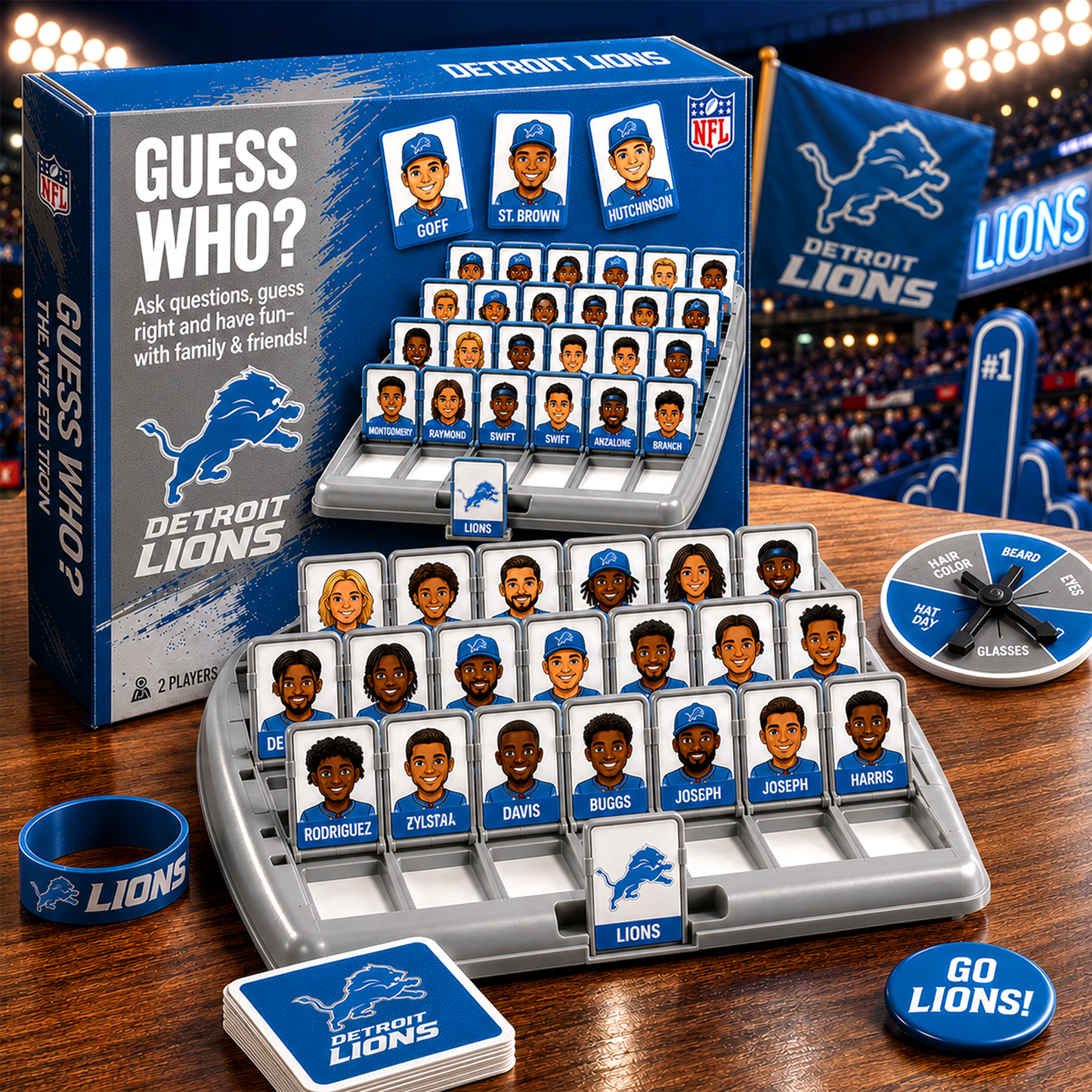 DL_NFL ELITE FAN GUESS WHO BOARD GAME – COLLECTOR EDITION