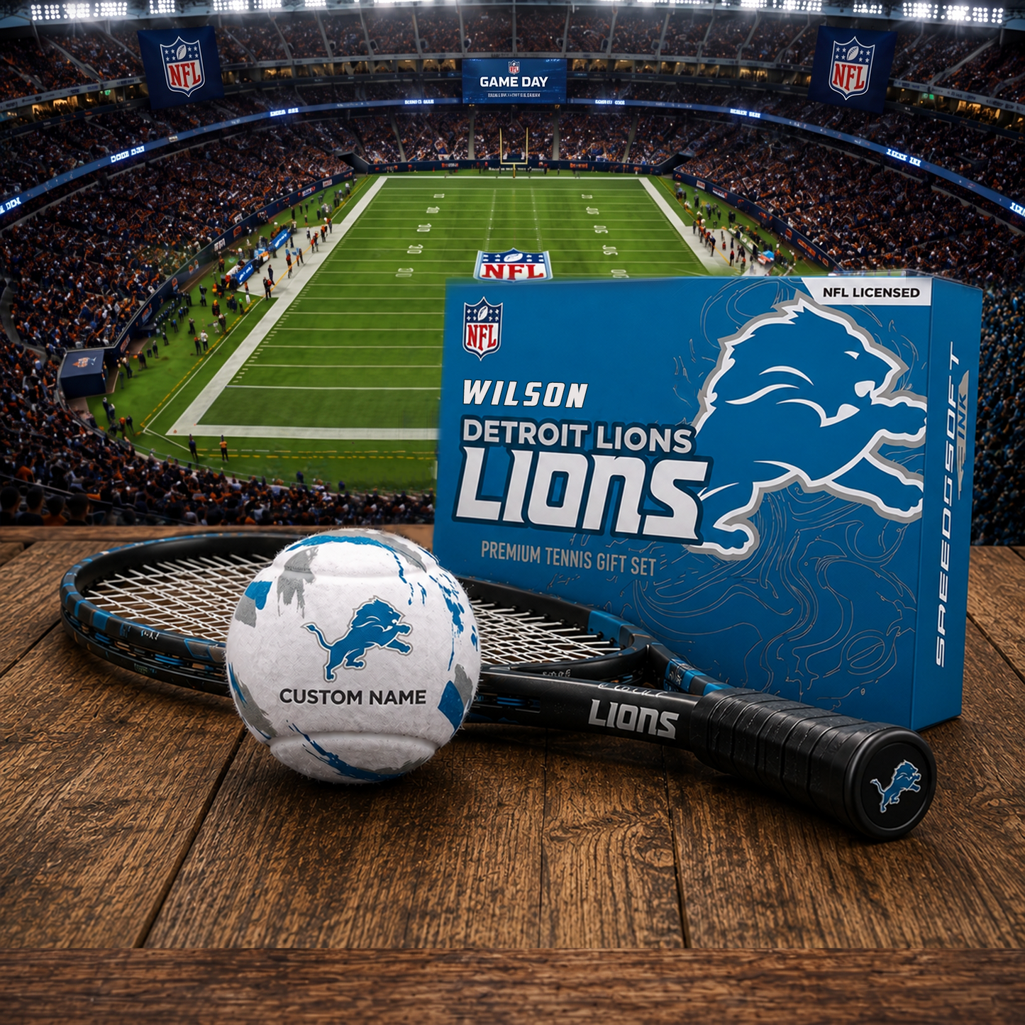DL_PREMIUM NFL EXCLUSIVE PERSONALIZED TENNIS BALL SET LIMITED EDTION