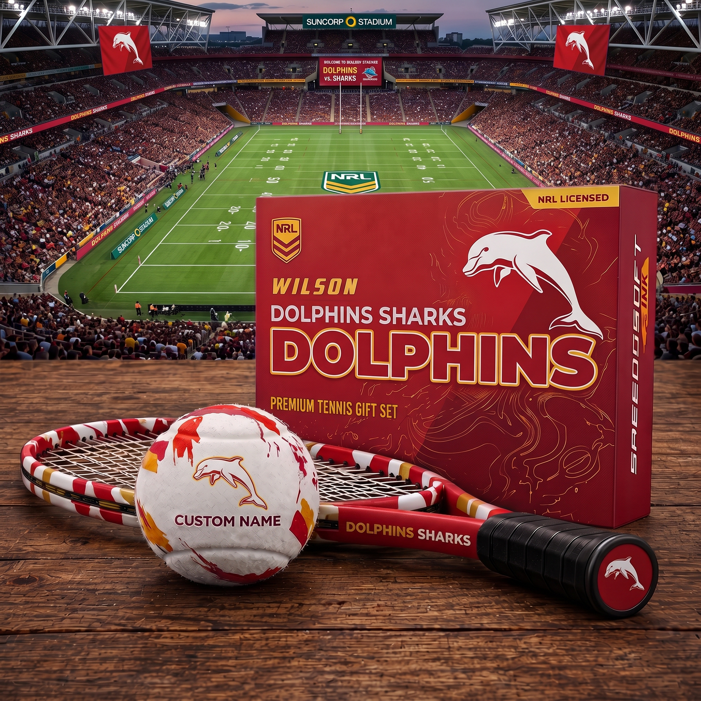 DOL_PREMIUM NRL EXCLUSIVE PERSONALIZED TENNIS BALL SET LIMITED EDTION