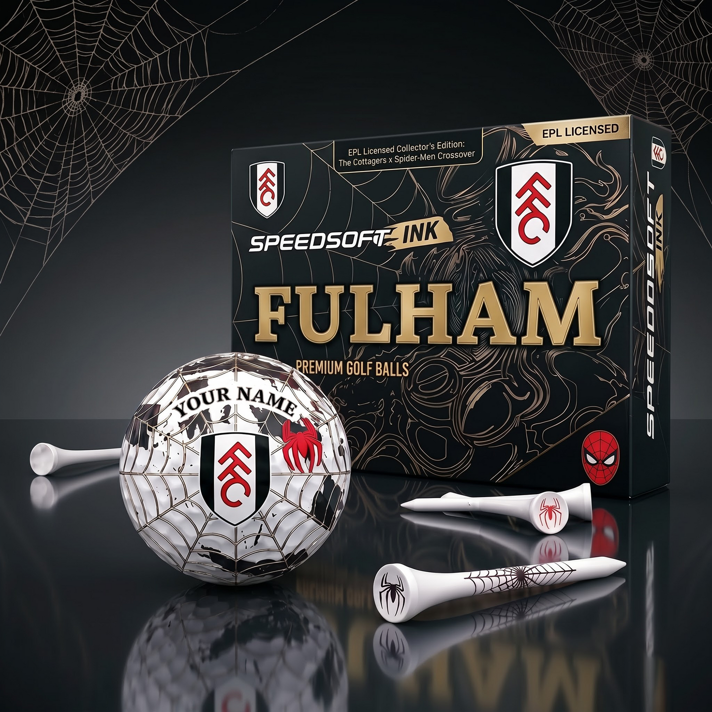 FUL X PREMIUM EPL SPIDER EDITION SPEEDSOFT GOLF BALL SET