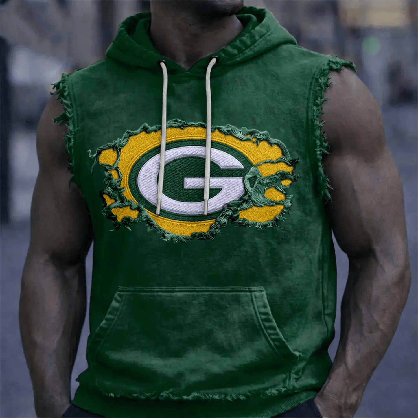 GB x NFL Men’???s Sleeveless Hoodie Tank DATND TANTD 280526