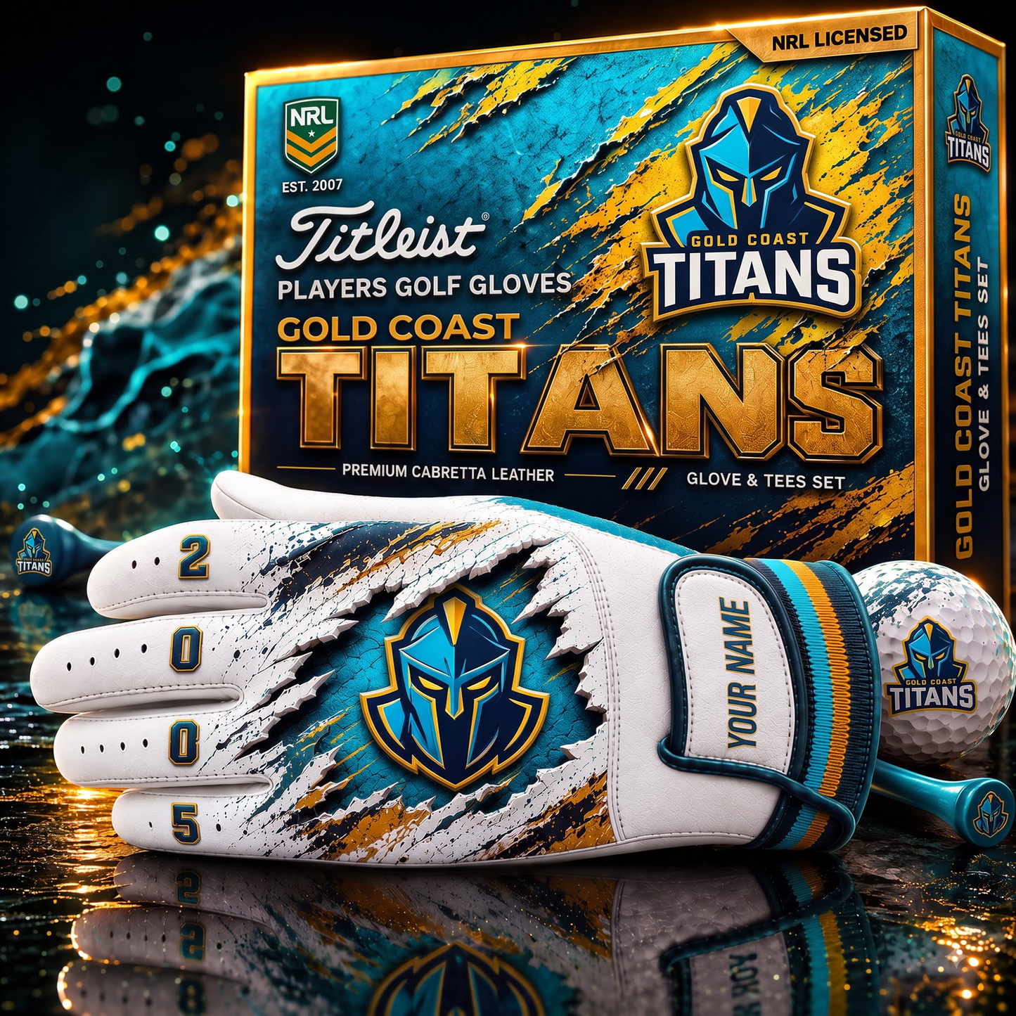 GCT X PREMIUM NRL PLAYERS GOLF GLOVE GIFT SET