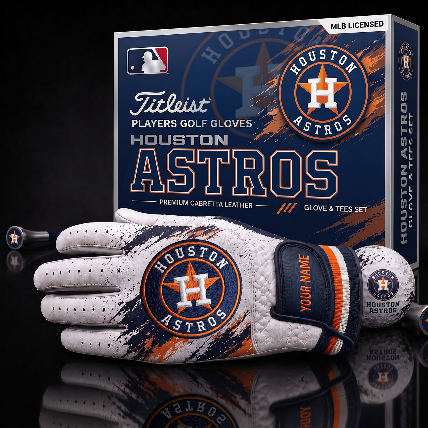 HA_MLB LUXURY PERSONALIZED GOLF GLOVE SET LIMITED EDTION