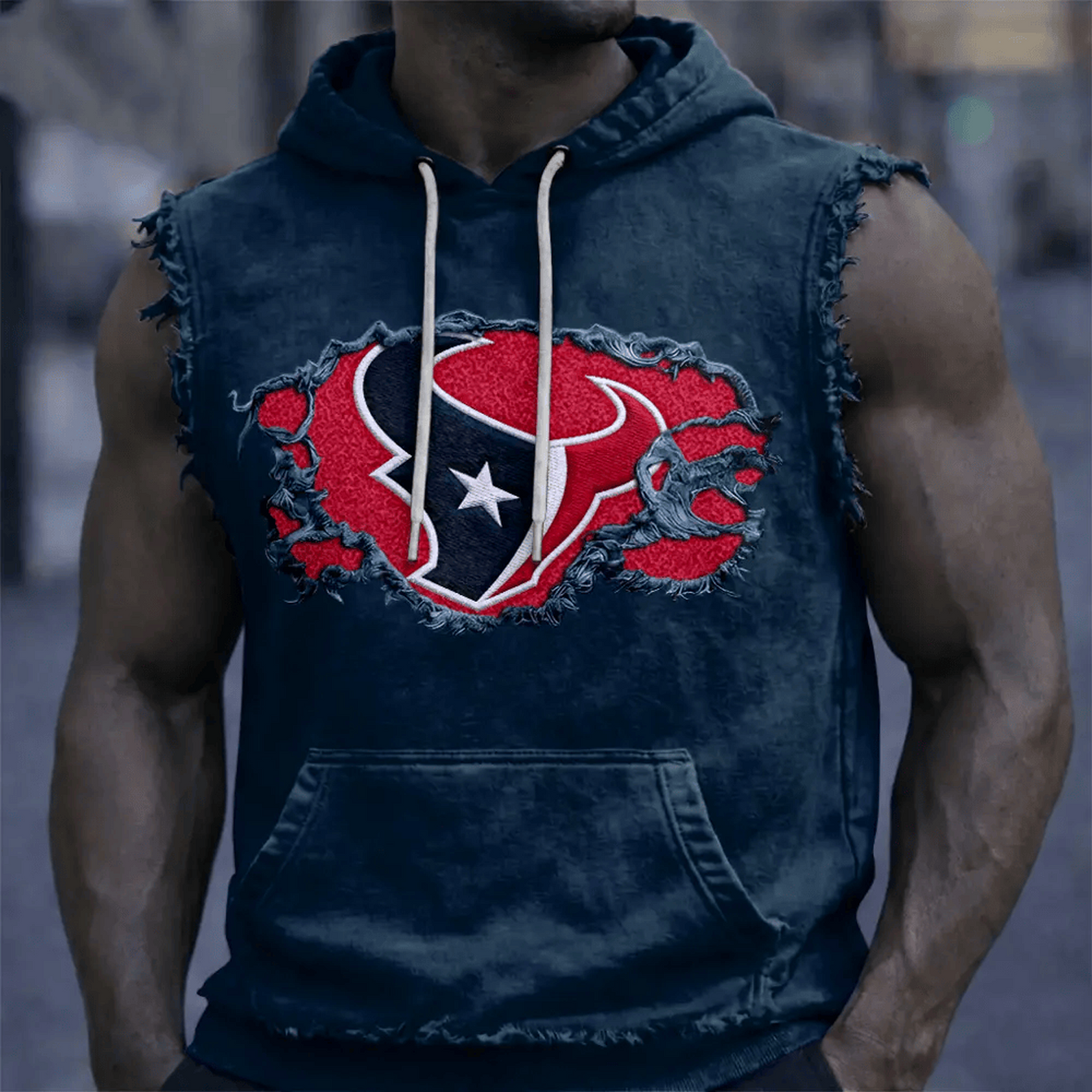 HOU x NFL Men’???s Sleeveless Hoodie Tank DATND TANTD 280526