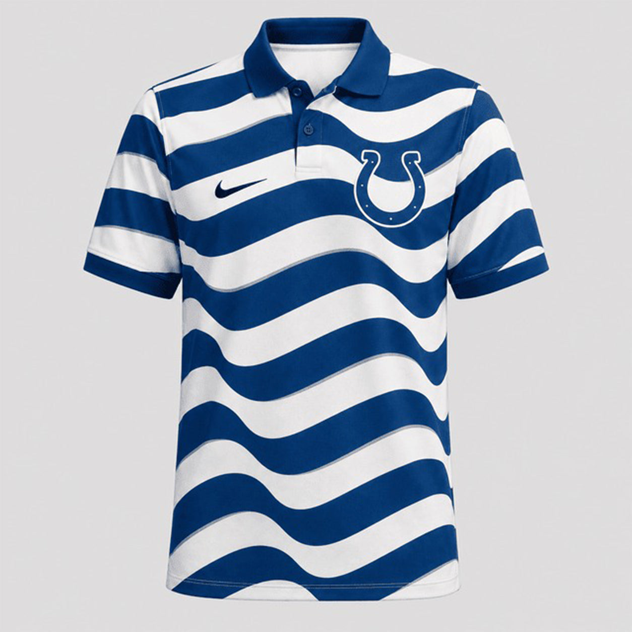 IC Premium NFL Custom Striped Athletic Polo Shirt