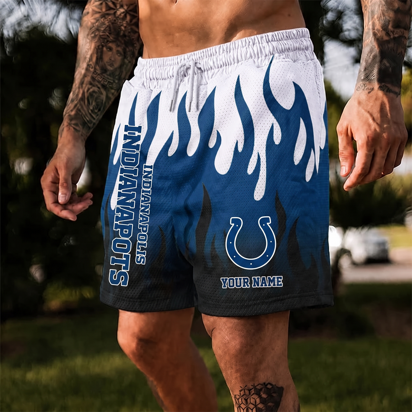 IND X NFL Flame Shorts