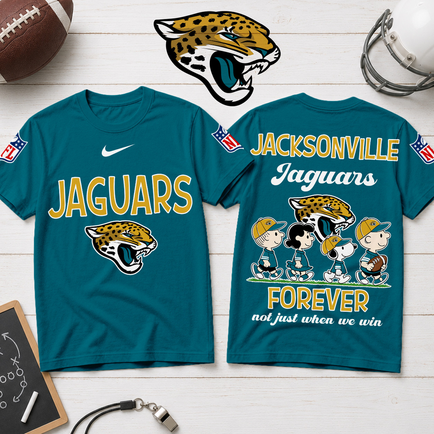 JAC x NFL Forever – Peanuts Football Fan 3D Shirt 2007