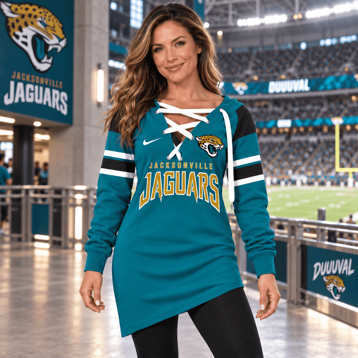 JAC x NFL Game Day Spirit Lace-Up Sweatshirt