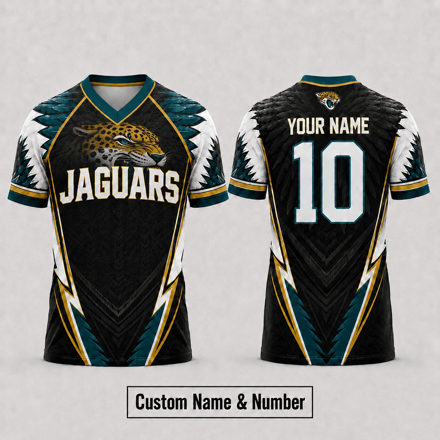 JAC x NFL Premium Custom Name And Number Jersey For Fierce Football Fans