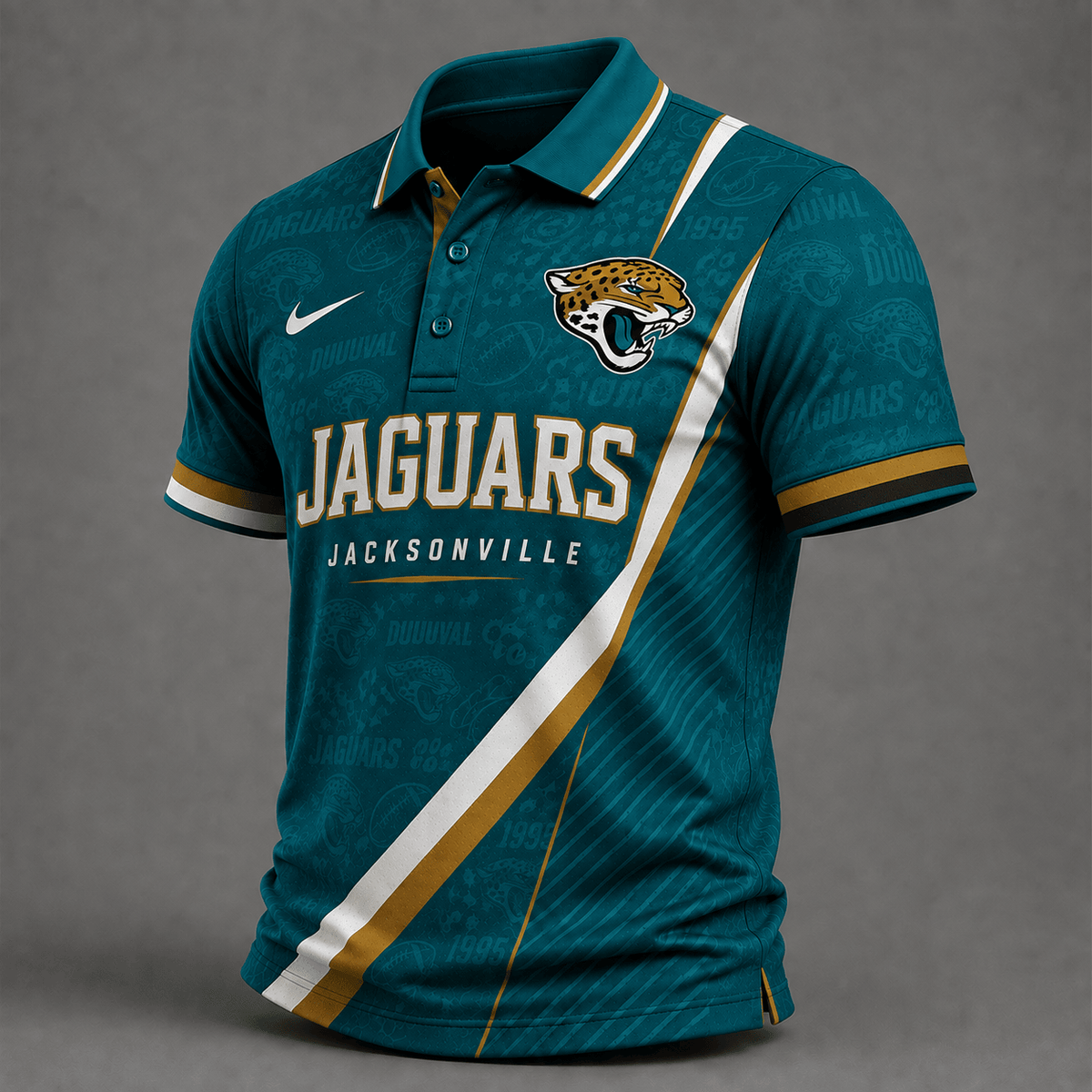 JJ Premium NFL Diagonal Stripe Polo Shirt