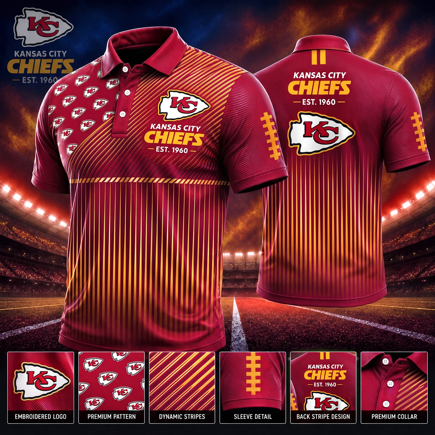 KCC_NFL Premium Polo Shirt – Limited Edition