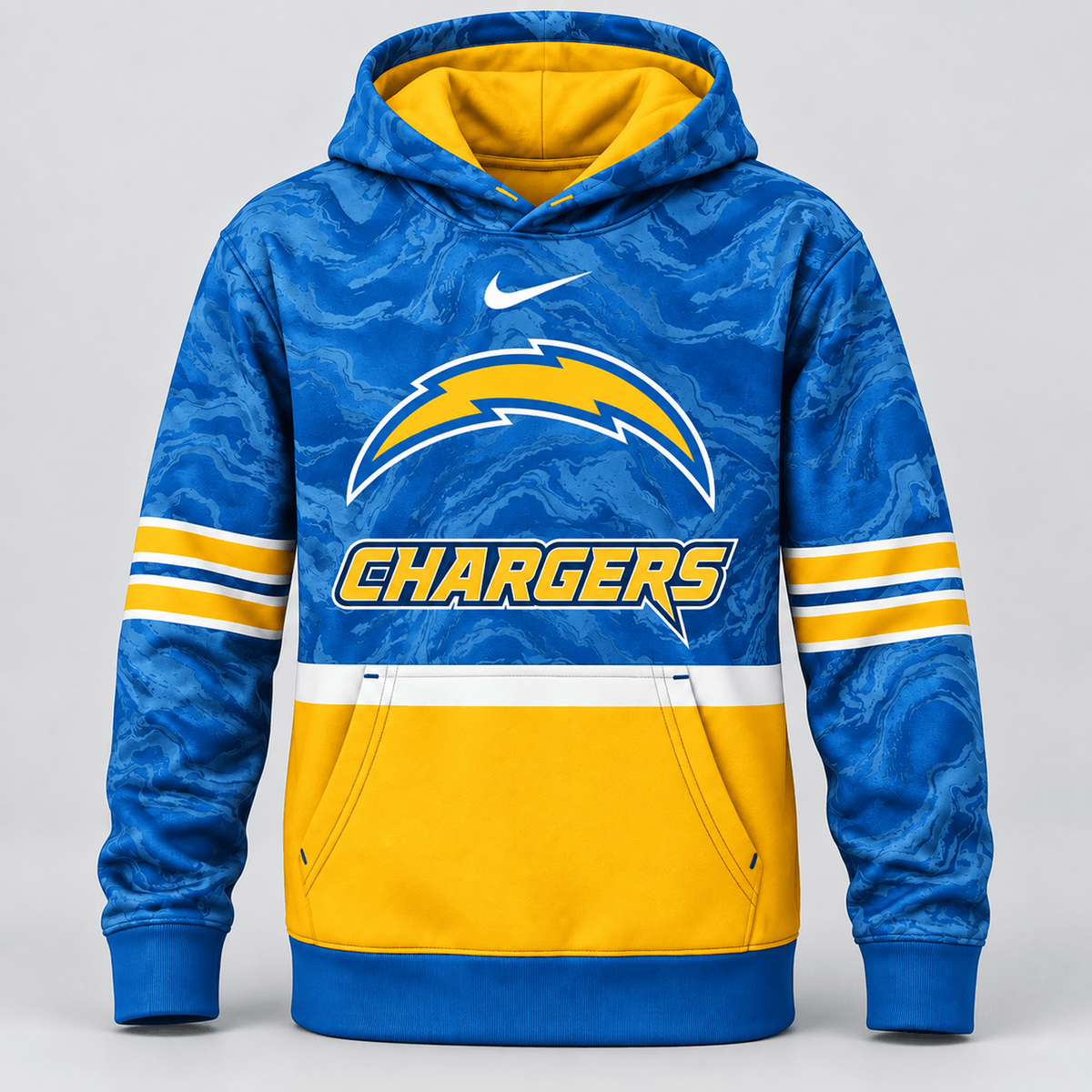 LAC Premium NFL Camo Colorblock Pullover Hoodie