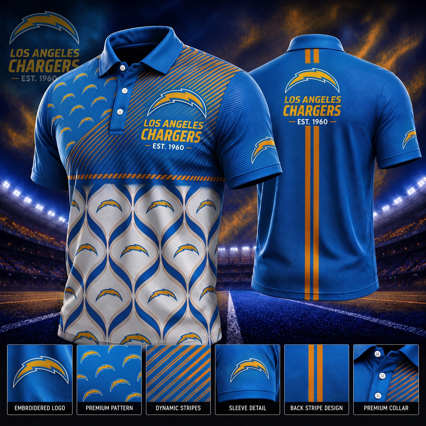 LAC_PREMIUM NFL EXCLUSIVE POLO SHIRT LIMITED EDITION 200726