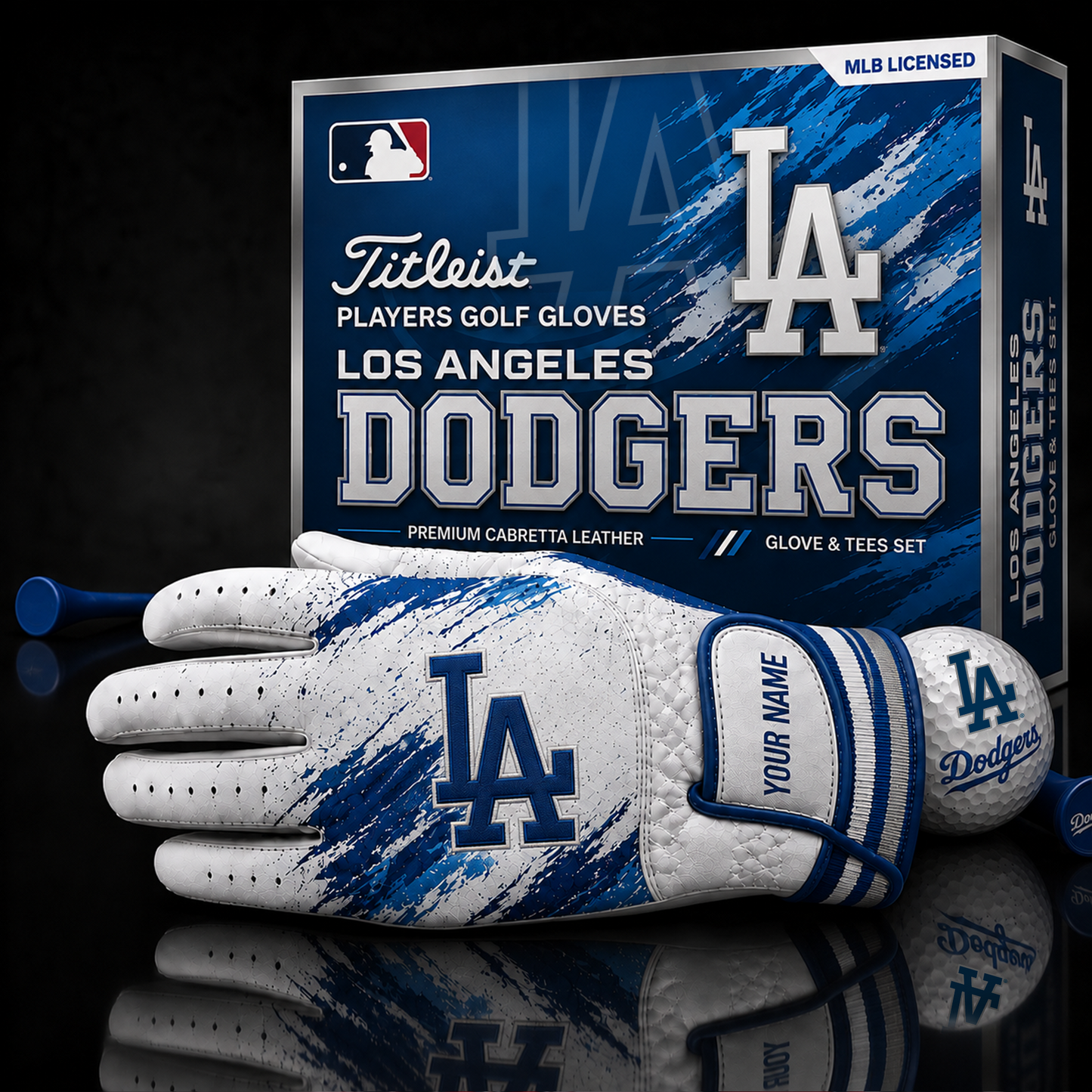 LAD_MLB LUXURY PERSONALIZED GOLF GLOVE SET LIMITED EDTION