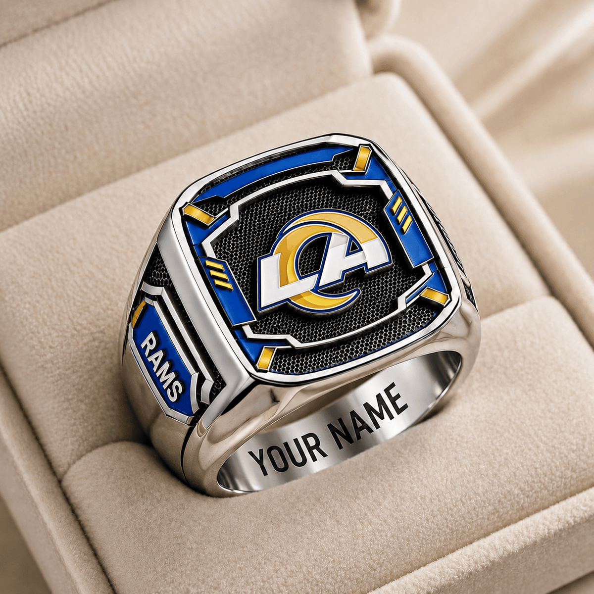 LAR x NFL Special Ring Custom Any Name Gift For Fan Love