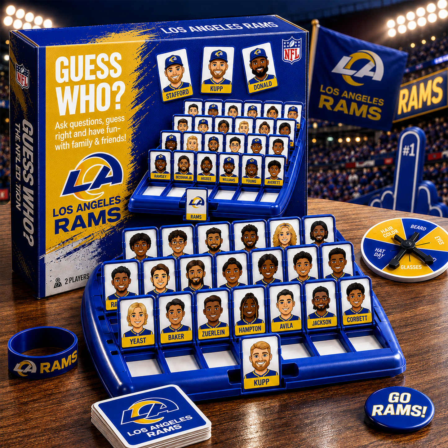 LAR_NFL ELITE FAN GUESS WHO BOARD GAME – COLLECTOR EDITION