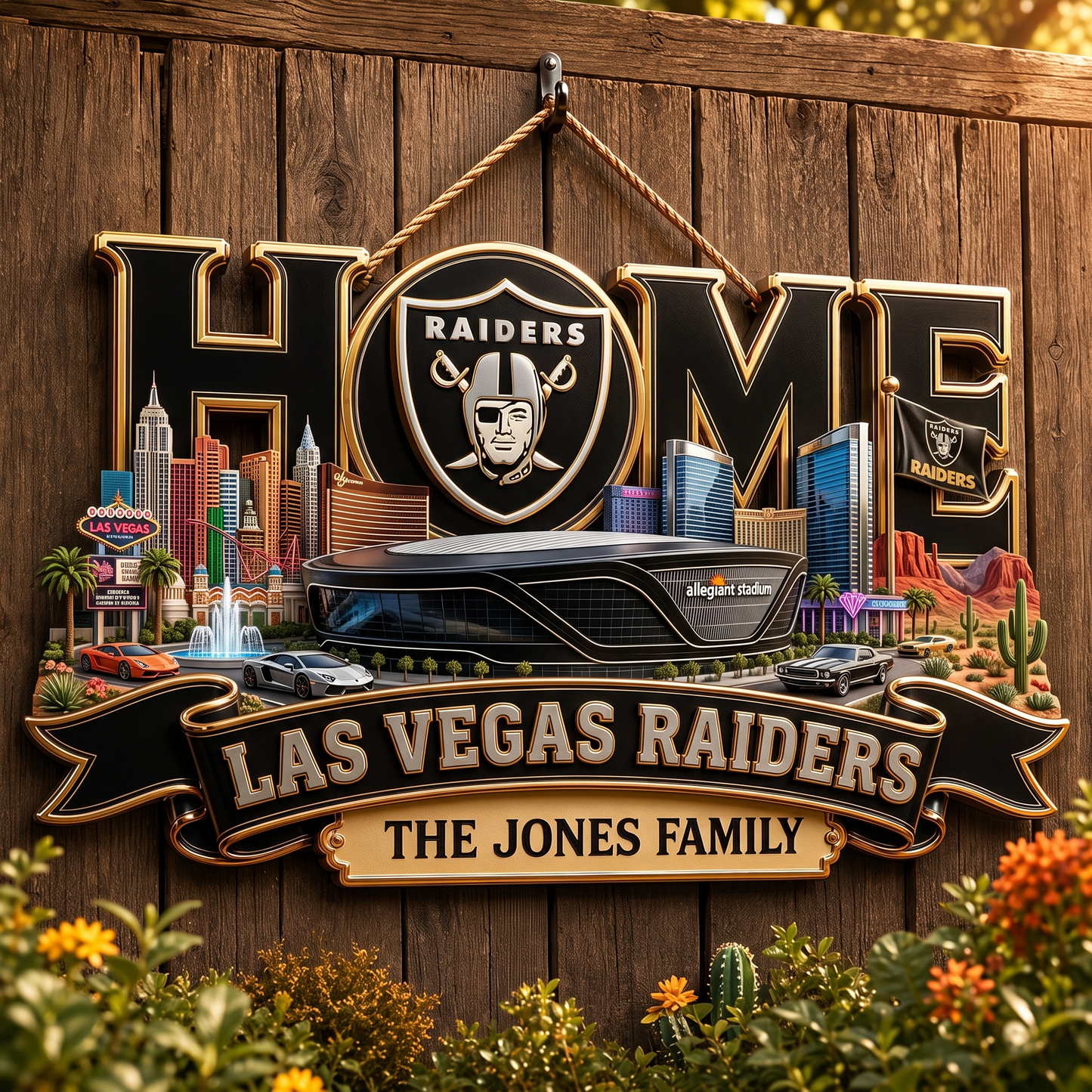 LVR x NFL Team Home Metal Sìgn Custom Any Name Gifts For Home Decor