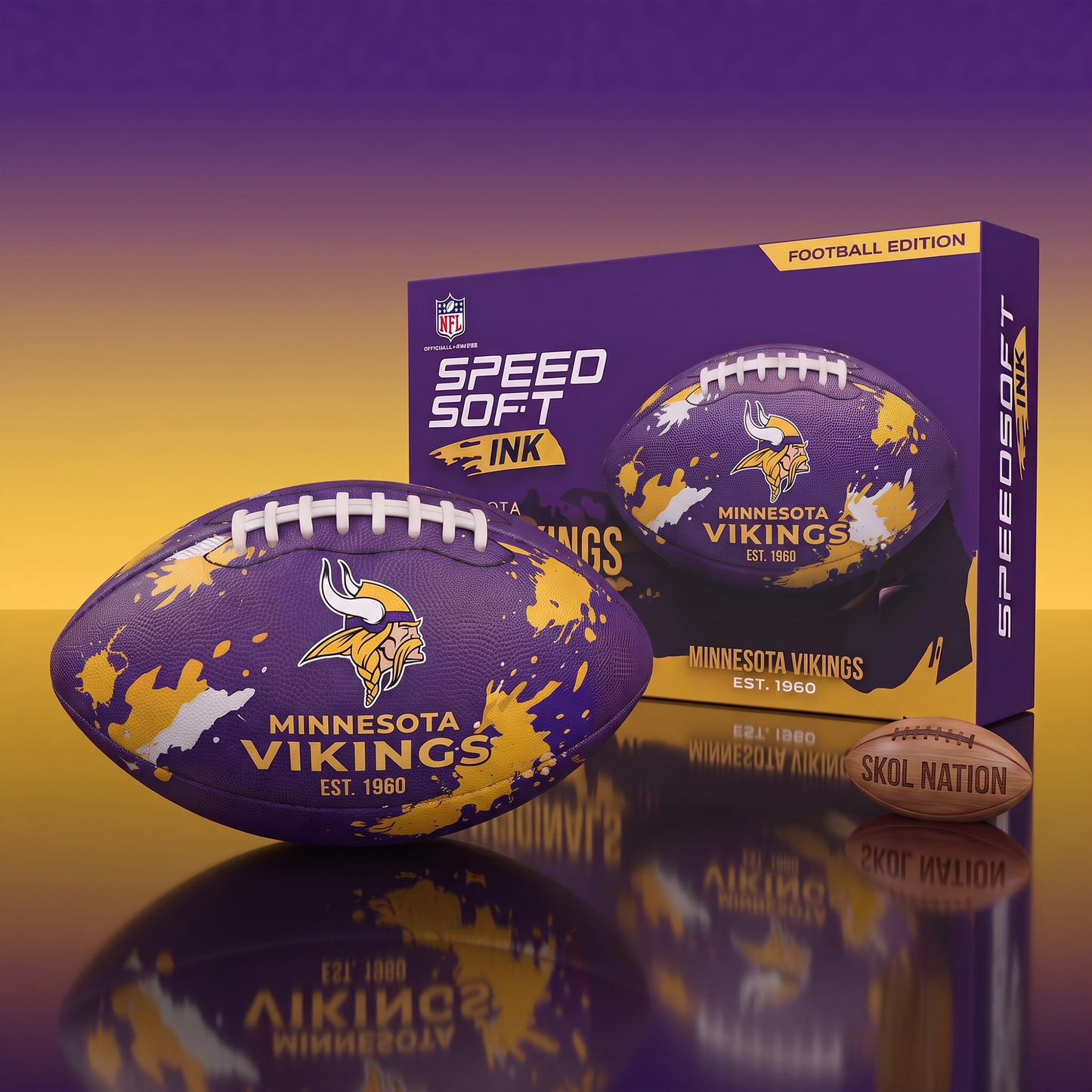 MIN X NFL Champion Series Football – Custom Edition 2207 NAK NHT